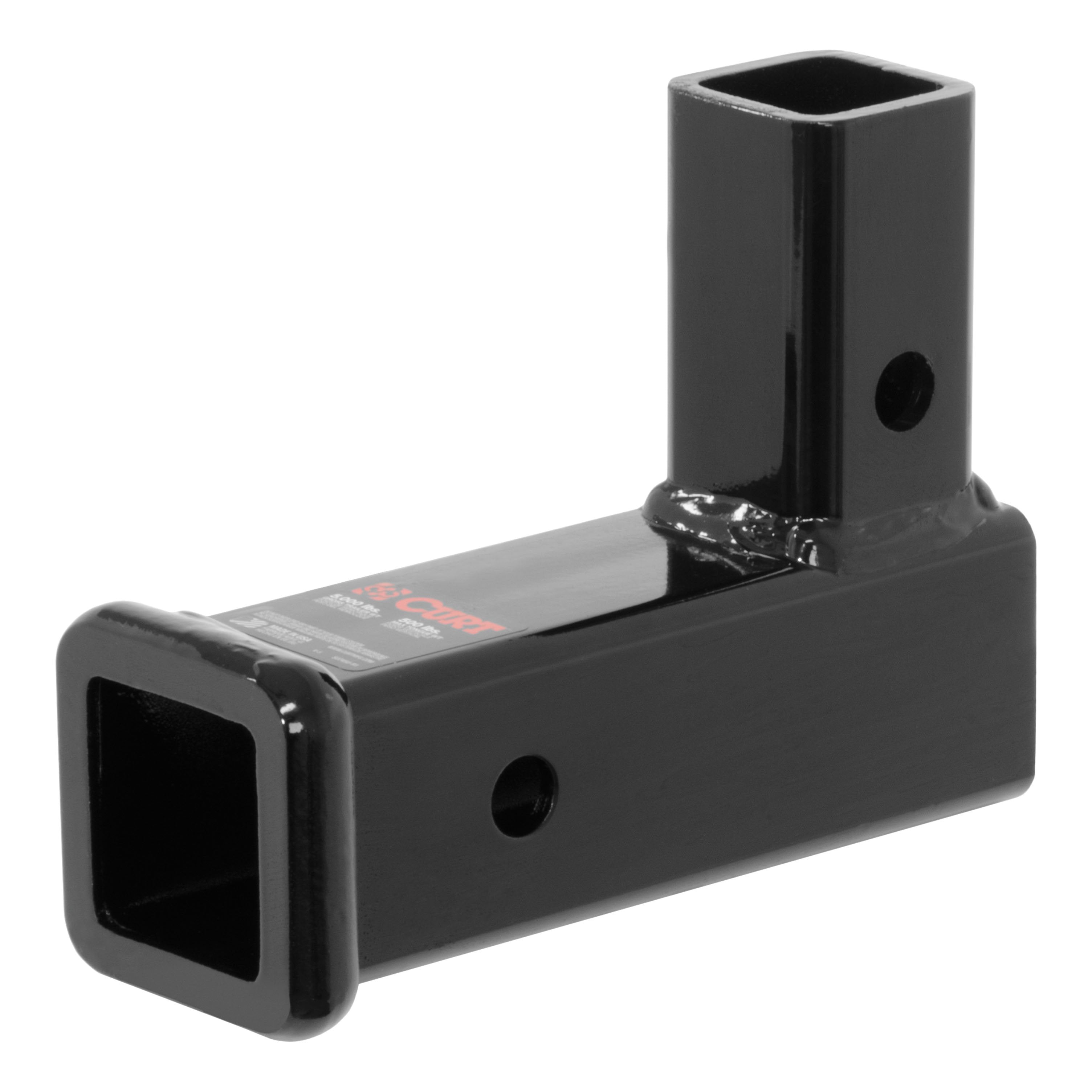 CURT Vertical Receiver Trailer Hitch Adapter, 2-Inch, 5,000 lbs, 2-7/16-In Rise Model 45013