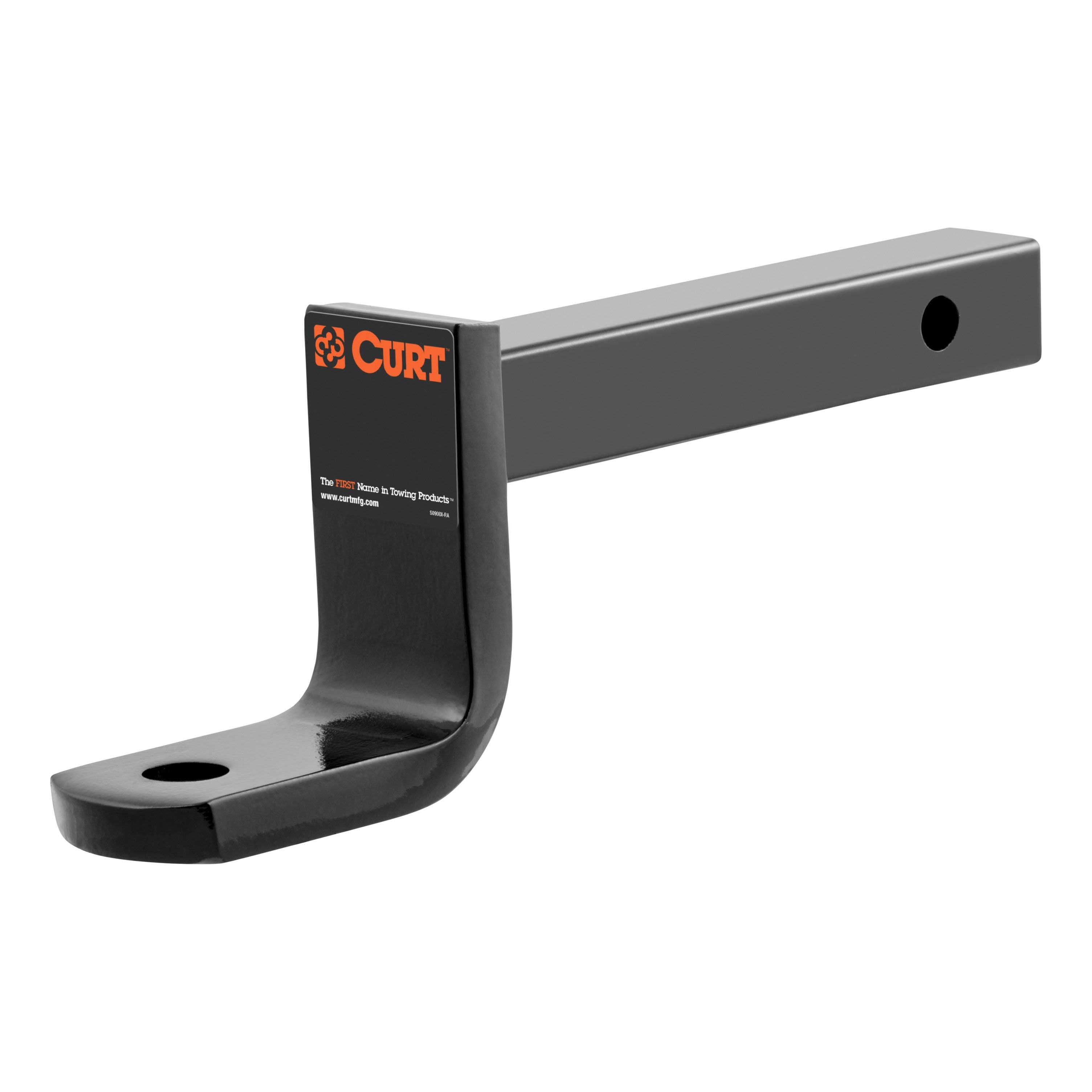 CURT Class 2 Trailer Hitch Ball Mount, Fits 1-1/4-Inch Receiver, 3,500 lbs, 3/4-Inch Hole, 3-1/4-Inch Drop, 2-5/8-Inch Rise Model 45016
