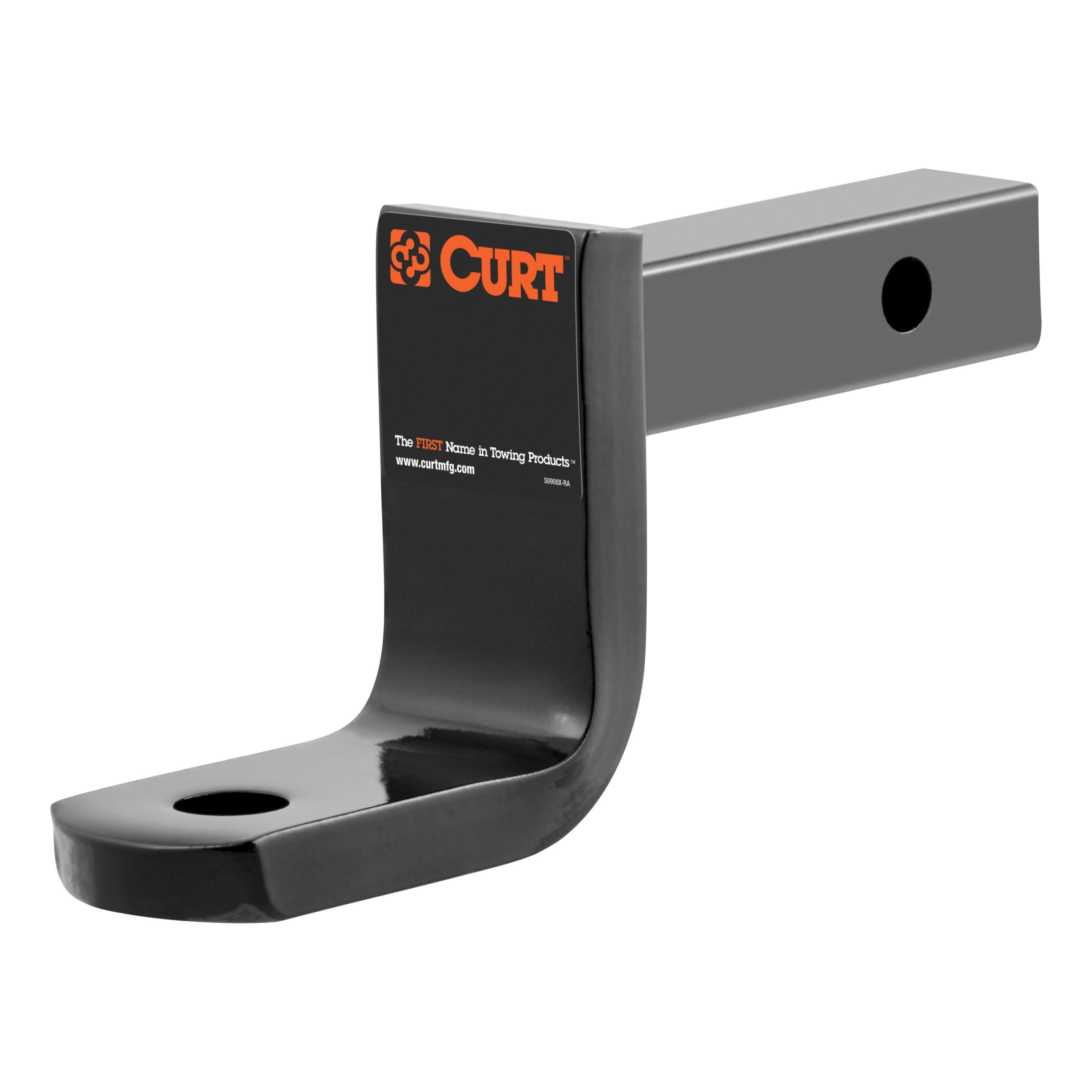 CURT Class 2 Trailer Hitch Ball Mount, Fits 1-1/4-Inch Receiver, 3,500 lbs, 3/4-Inch Hole, 3-1/4-Inch Drop, 2-5/8-Inch Rise Model 45017