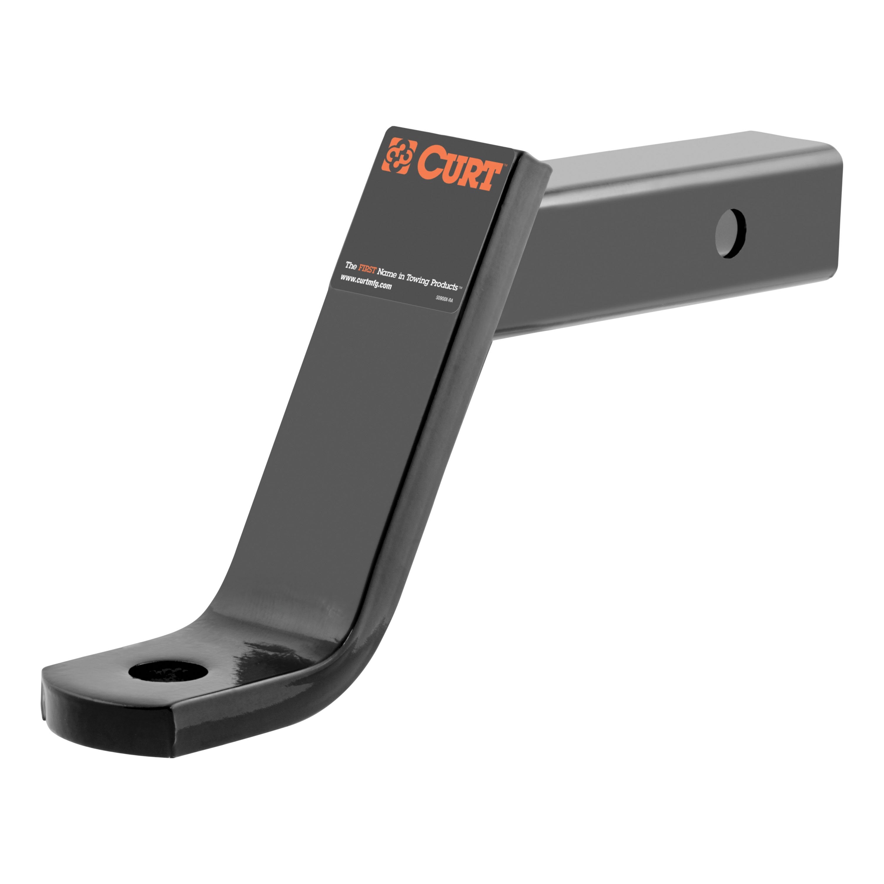 CURT Class 3 Trailer Hitch Ball Mount, Fits 2-Inch Receiver, 7,500 lbs, 1-Inch Hole, 6-Inch Drop Model 45070