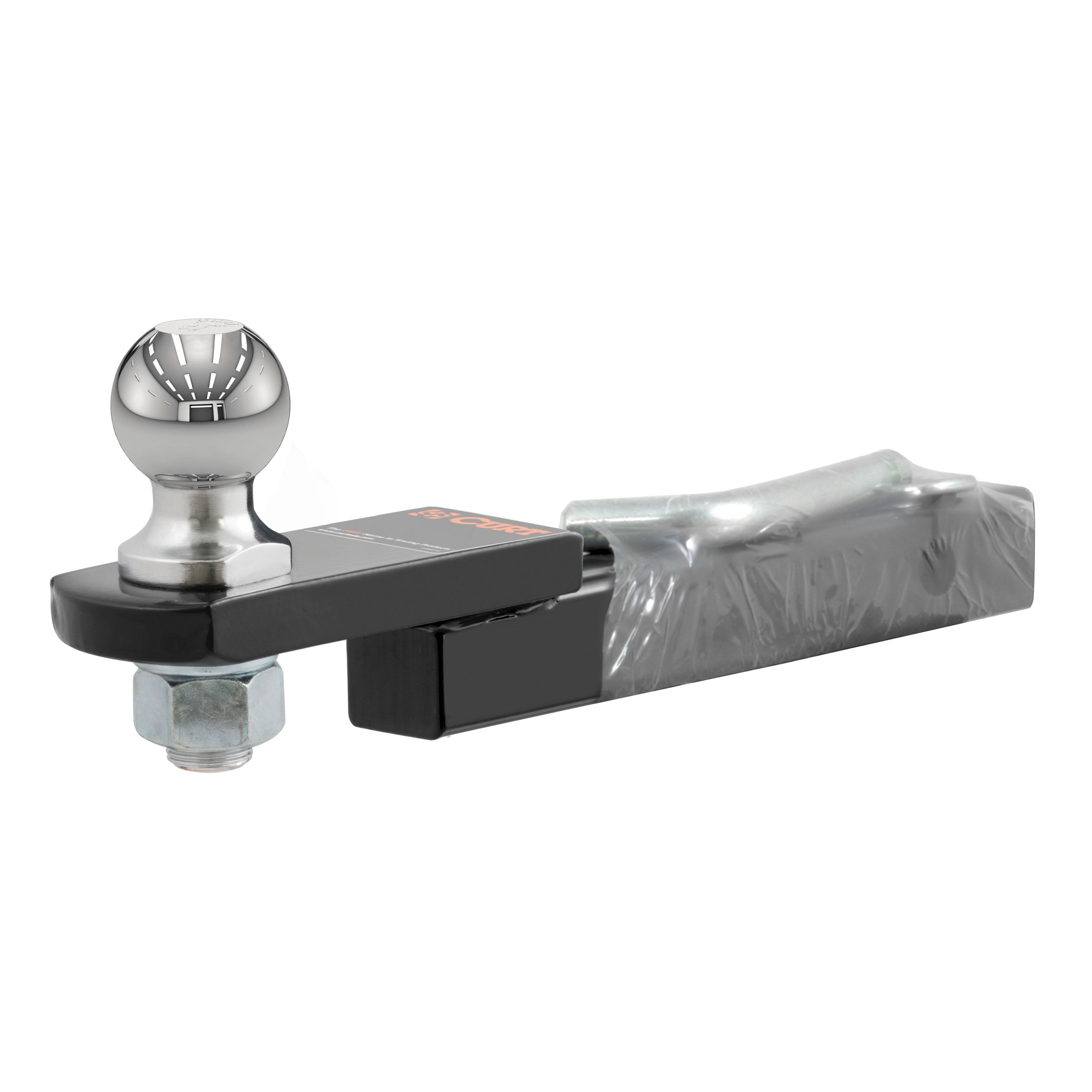 CURT Trailer Hitch Mount, 2-Inch Ball, Pin, Fits 1-1/4-In Receiver, 3,500 lbs, 3/4" Rise Model 45147