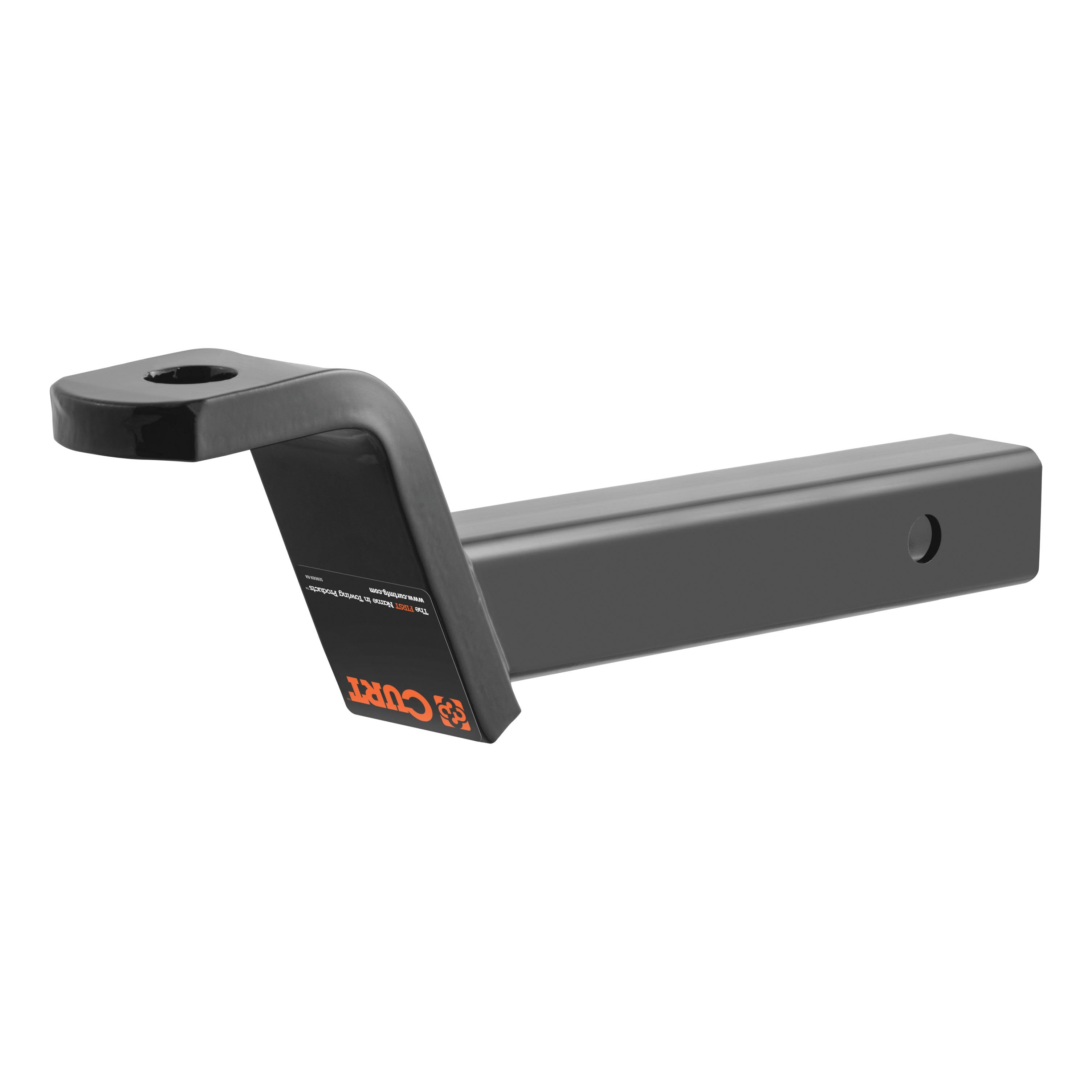 CURT Class 3 Trailer Hitch Ball Mount, Fits 2-Inch Receiver, 7,500 lbs, 1-Inch Hole, 4-Inch Drop, 2-In Rise Model 45270