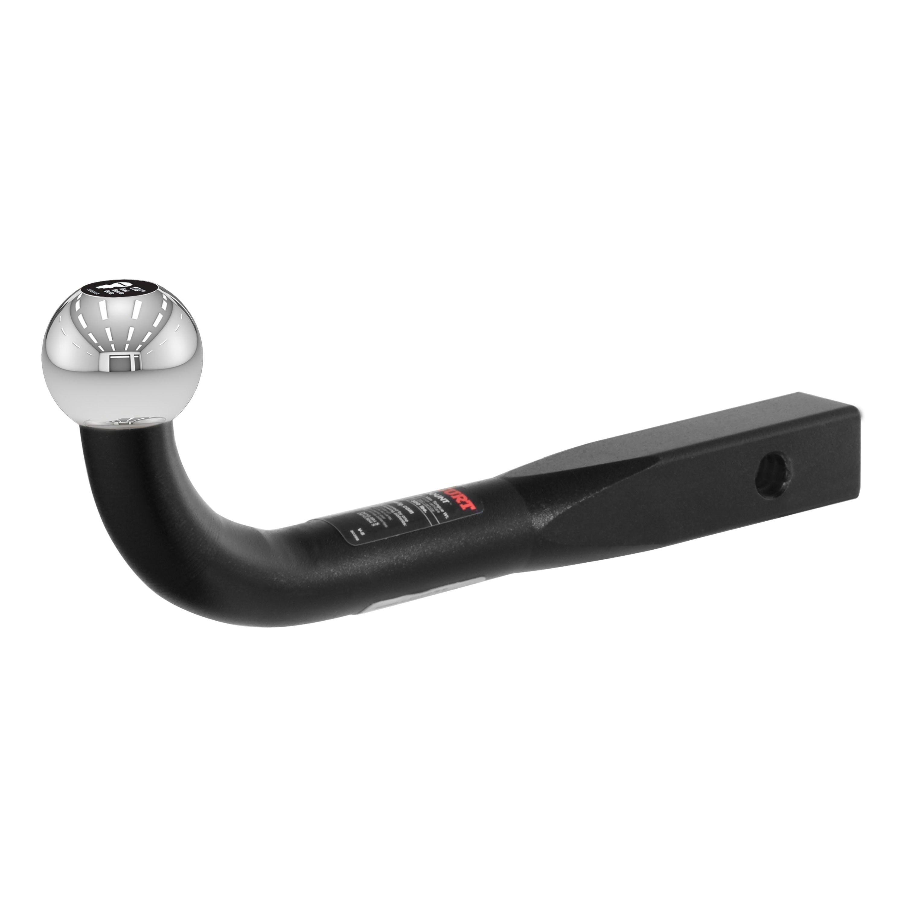 CURT Euro Trailer Hitch Mount with 1-7/8-Inch Ball, Fits 1-1/4-Inch Receiver, 3,500 lbs, 2-3/4-Inch Height Model 45551