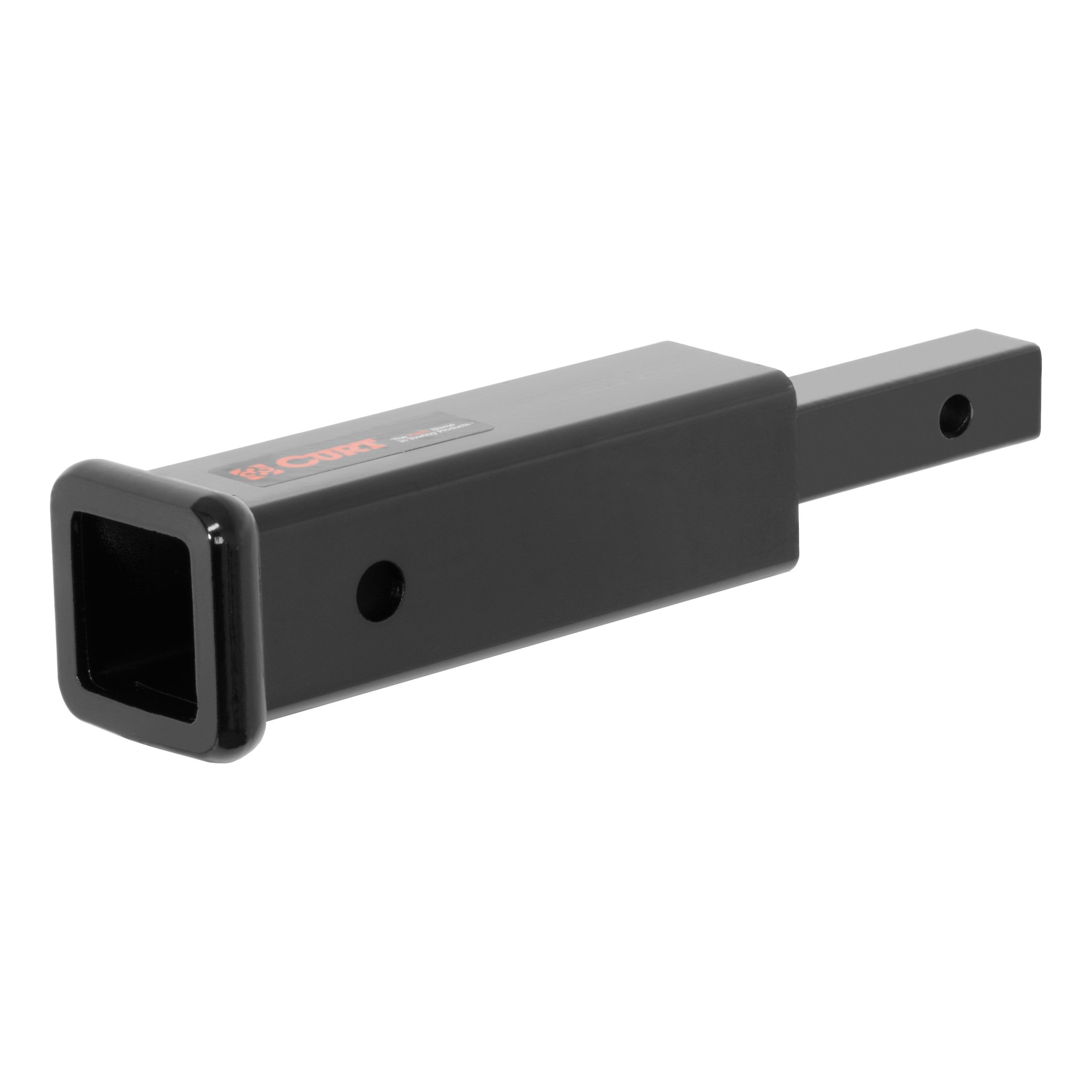 CURT Trailer Hitch Receiver Adapter, 1-1/4 to 2-Inch, 10-In Extension, 350 lbs Model 45790