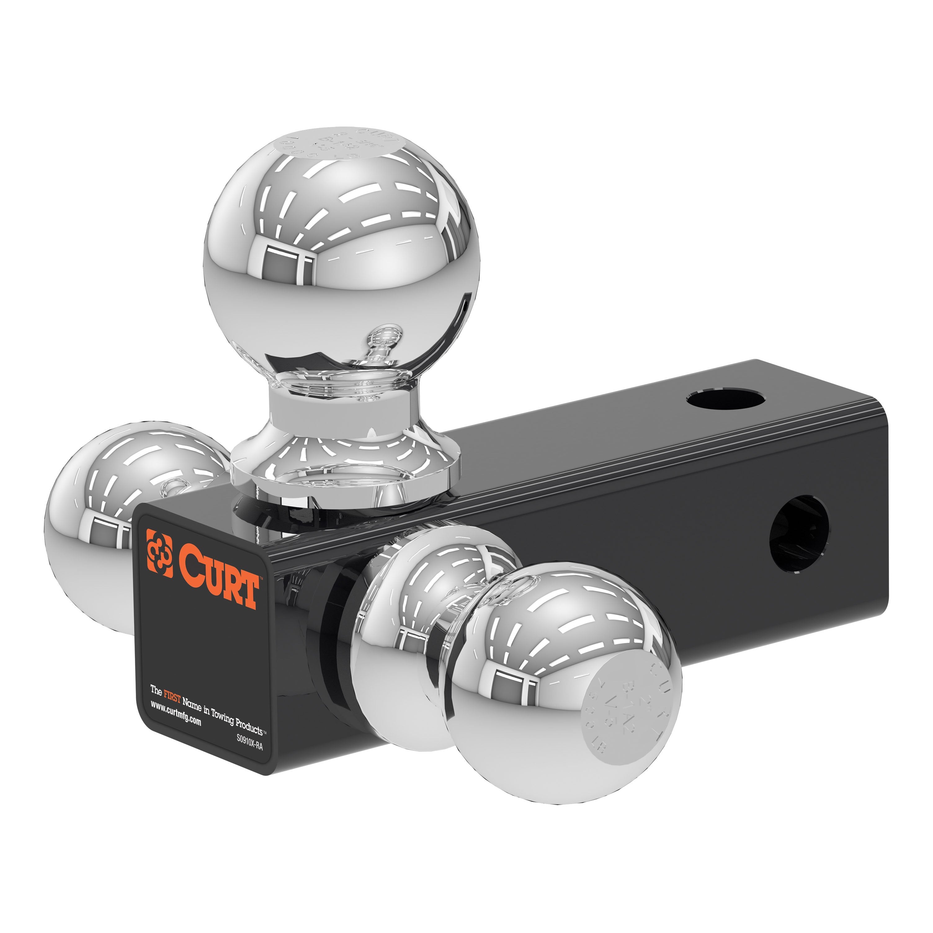 CURT Replacement Adjustable Trailer Hitch Ball Mount Head with 3 Balls for CURT #45799 Model 45800