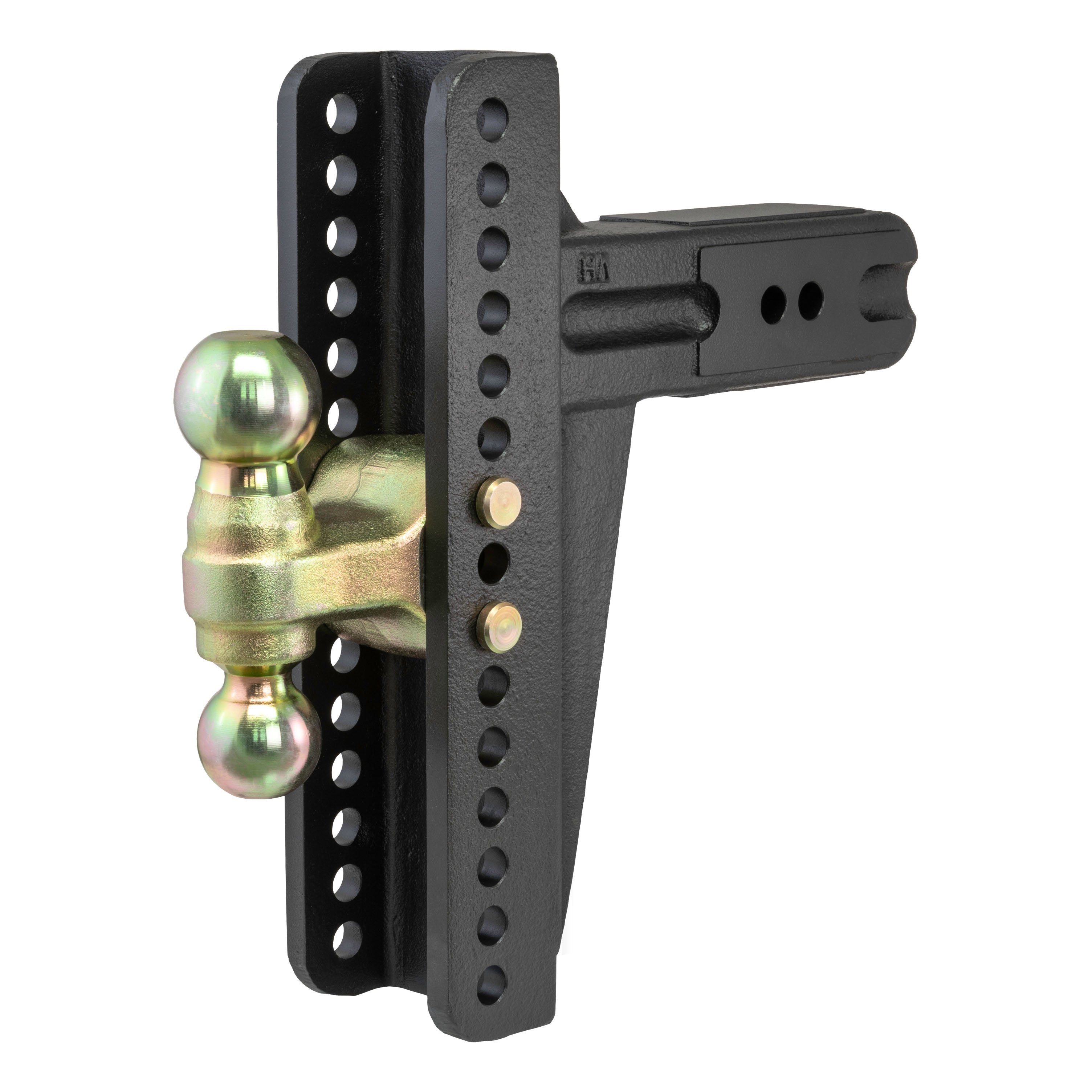 CURT Adjustable Trailer Hitch Ball Mount, 3-Inch Receiver, 10-5/8-Inch Drop, 2 and 2-5/16-Inch Balls, 21,000 lbs Model 45928