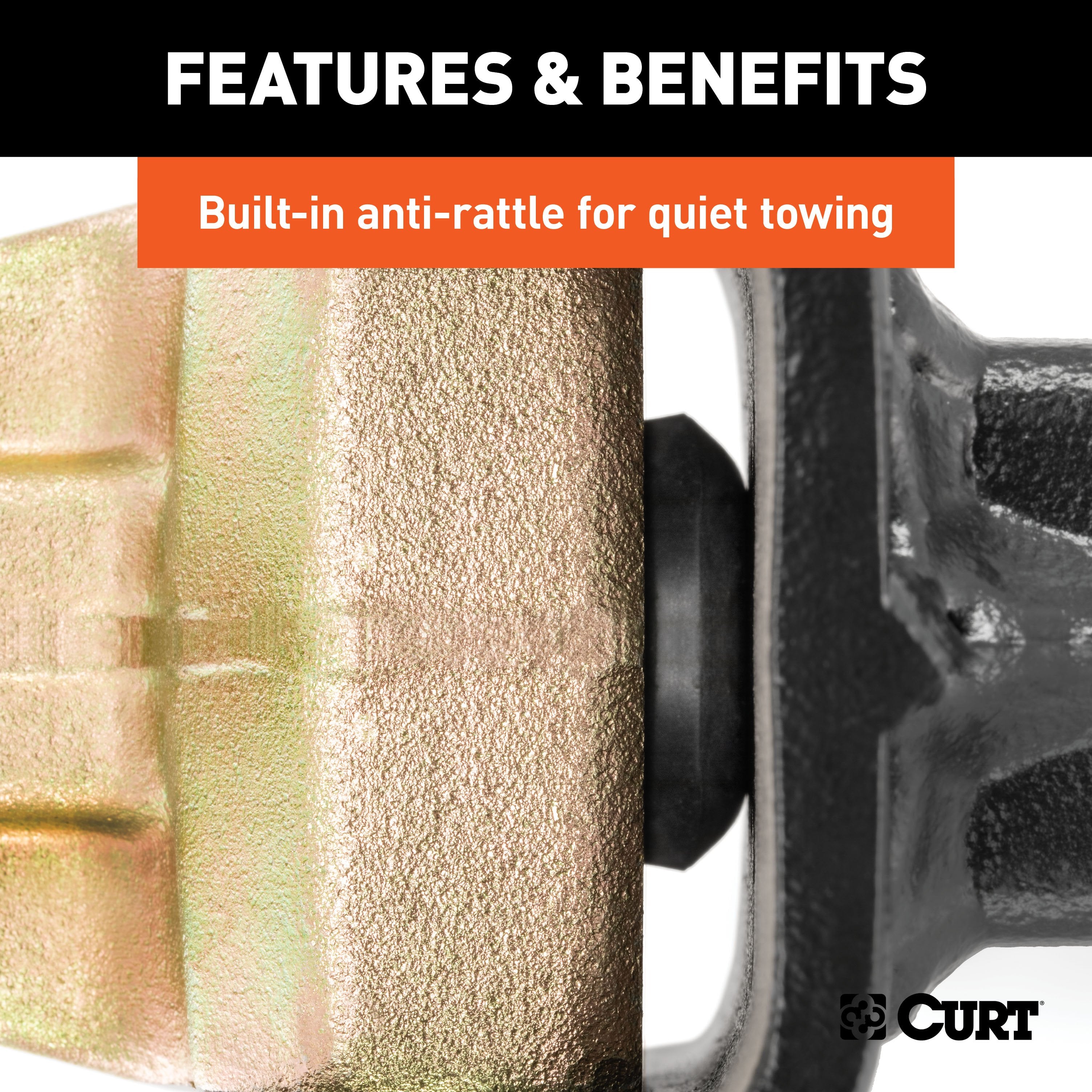 CURT Adjustable Trailer Hitch Ball Mount, 3-Inch Receiver, 10-5/8-Inch Drop, 2 and 2-5/16-Inch Balls, 21,000 lbs Model 45928