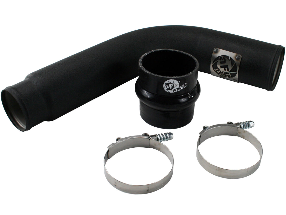 BladeRunner 3-1/2 Inch Aluminum Cold Charge Pipe Black Dodge Diesel Trucks 03-07 L6-5.9L (td) aFe Power