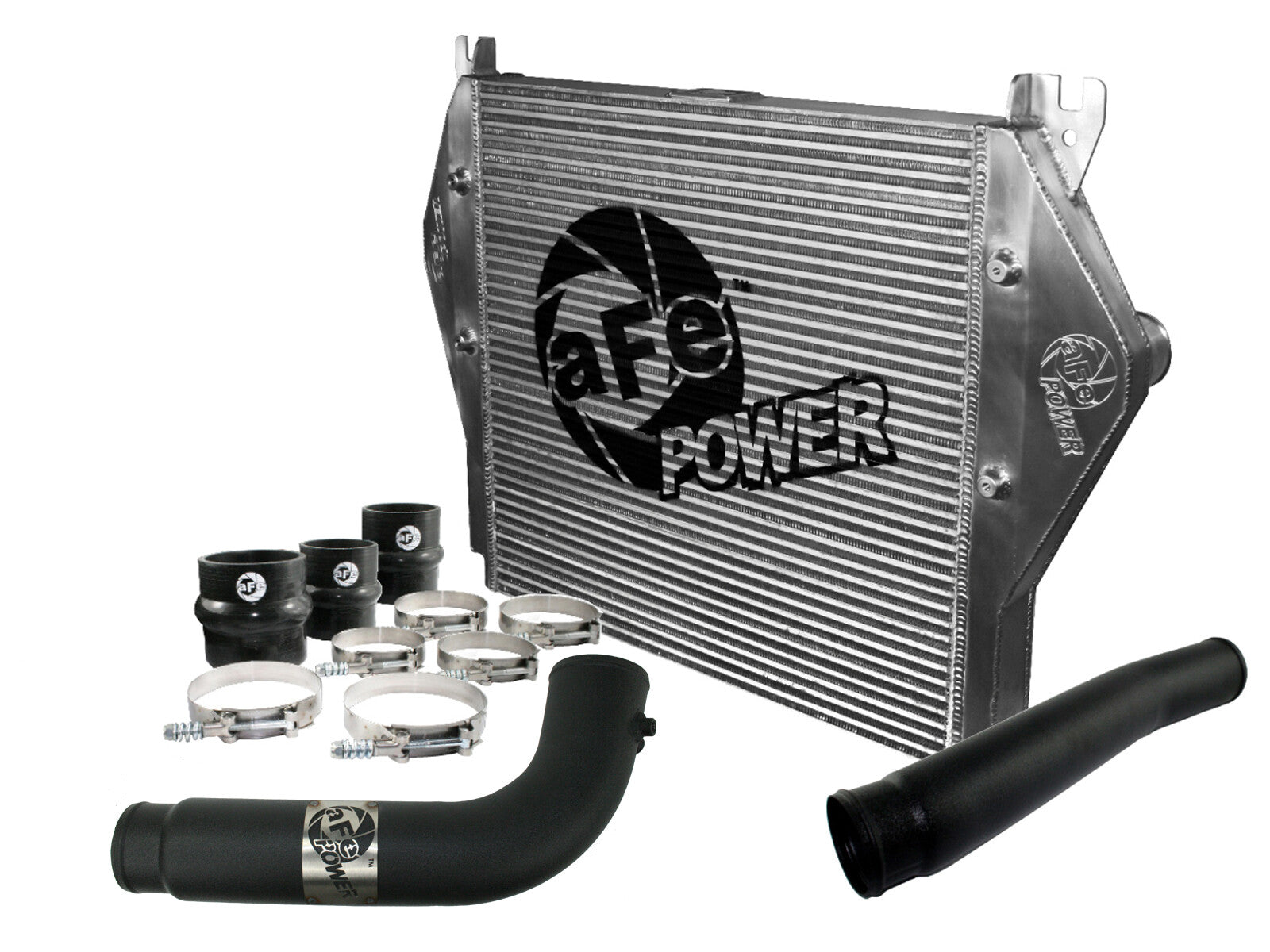 BladeRunner GT Series Intercooler Kit w/ Tubes Black Dodge Diesel Trucks 07.5-09 L6-6.7L (td) aFe Power
