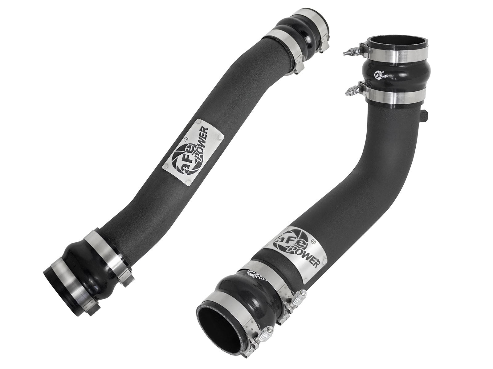BladeRunner 3 Inch & 3-1/2 Inch Aluminum Hot and Cold Charge Pipe Kit Black Dodge Diesel Trucks 07.5-09 L6-6.7L (td) aFe Power