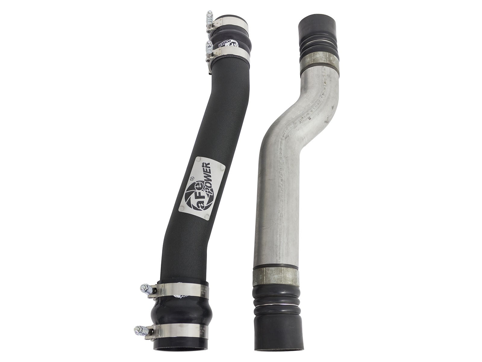 BladeRunner 3 Inch & 3-1/2 Inch Aluminum Hot and Cold Charge Pipe Kit Black Dodge Diesel Trucks 07.5-09 L6-6.7L (td) aFe Power