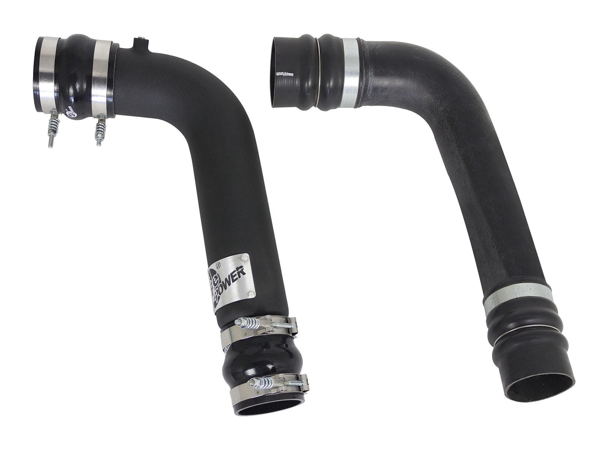 BladeRunner 3 Inch & 3-1/2 Inch Aluminum Hot and Cold Charge Pipe Kit Black Dodge Diesel Trucks 07.5-09 L6-6.7L (td) aFe Power