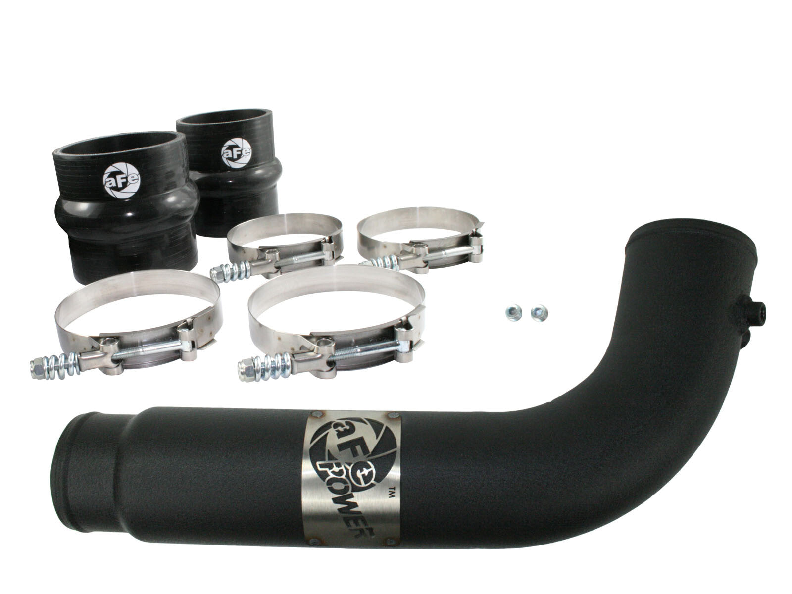 BladeRunner 3-1/2 Inch Aluminum Cold Charge Pipe Black Dodge Diesel Trucks 07.5-09 L6-6.7L (td) aFe Power