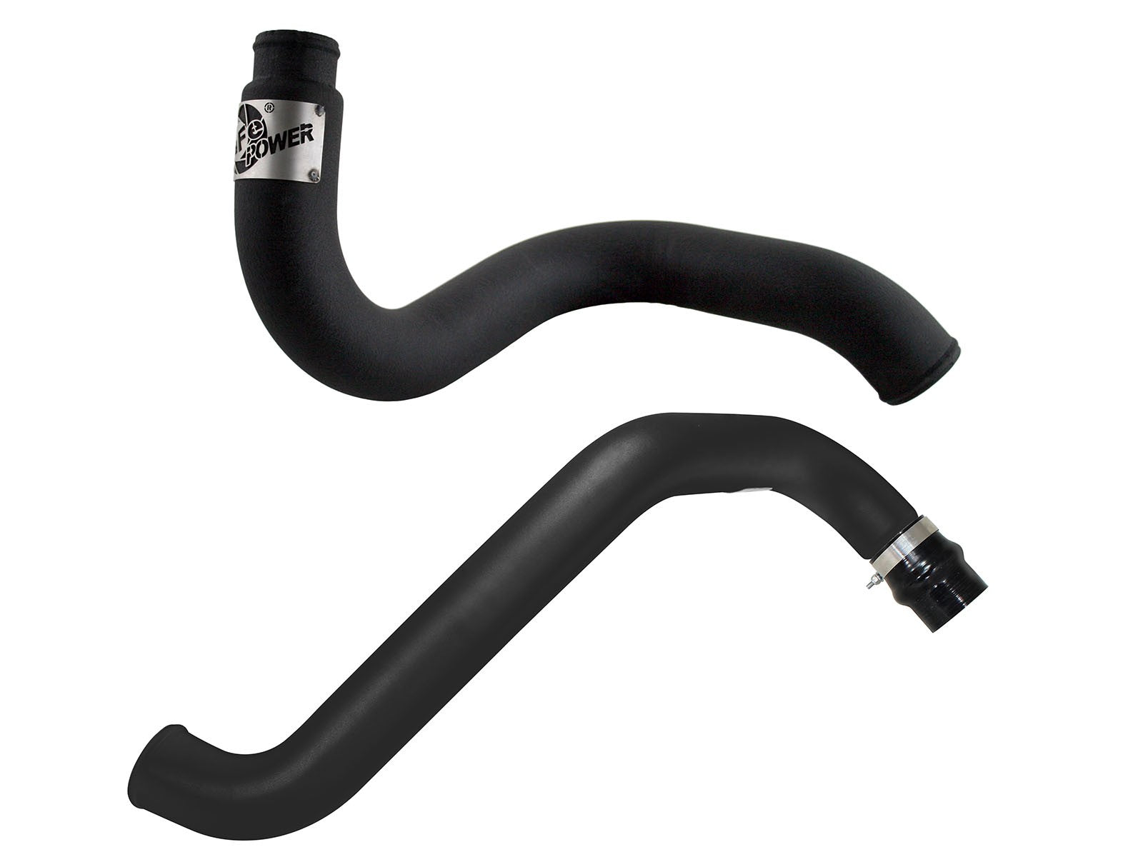 BladeRunner 3 Inch Aluminum Hot and Cold Charge Pipe Kit Black GM Diesel Trucks 02-04 V8-6.6L (td) LB7 aFe Power