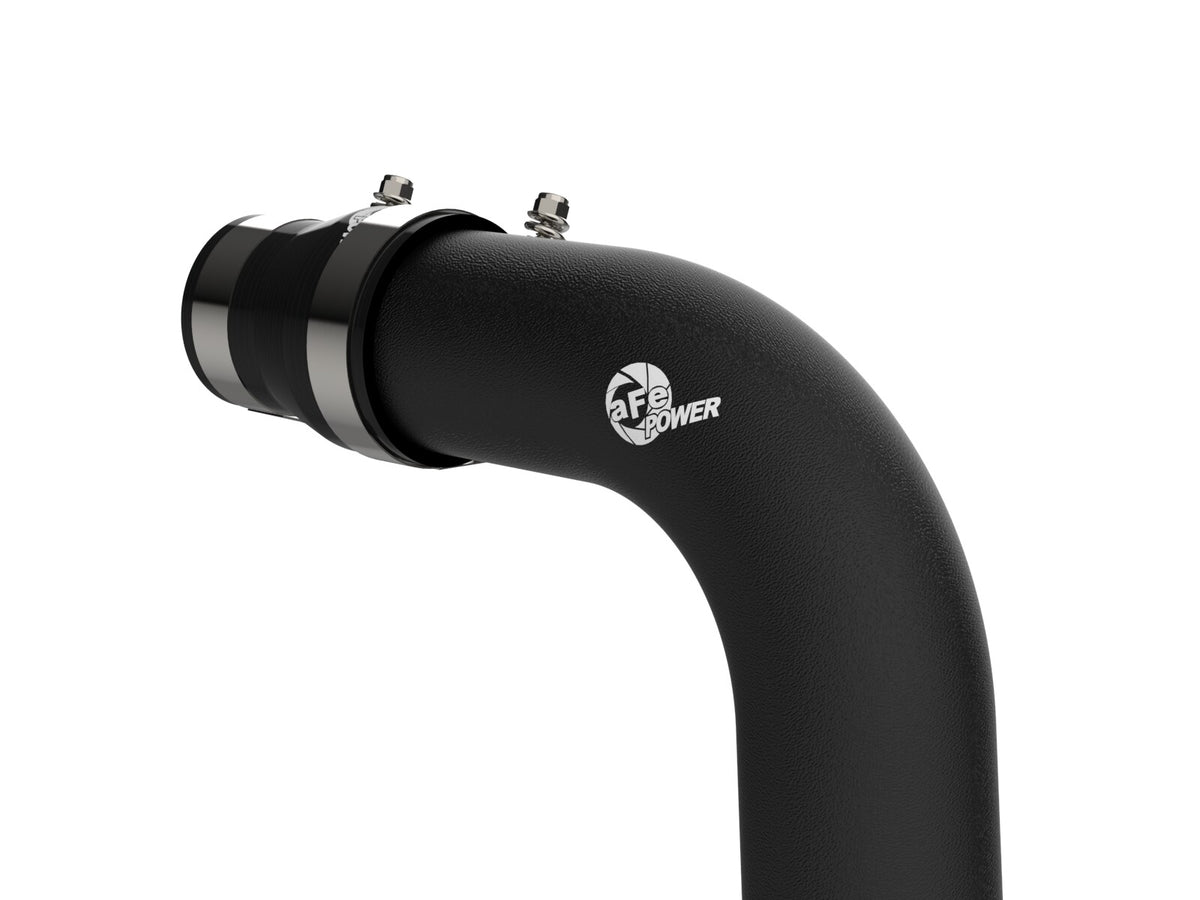 BladeRunner 3 Inch Aluminum Hot Charge Pipe Black GM Diesel Trucks 04.5-10 V8-6.6L (td) Lly/Lbz/Lmm aFe Power