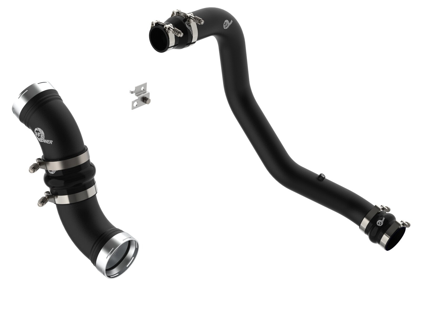 BladeRunner 3 Inch & 3-1/2 Inch Aluminum Hot and Cold Charge Pipe Kit GM Diesel Trucks 06-10 V8-6.6L (td) Lbz/Lmm aFe Power