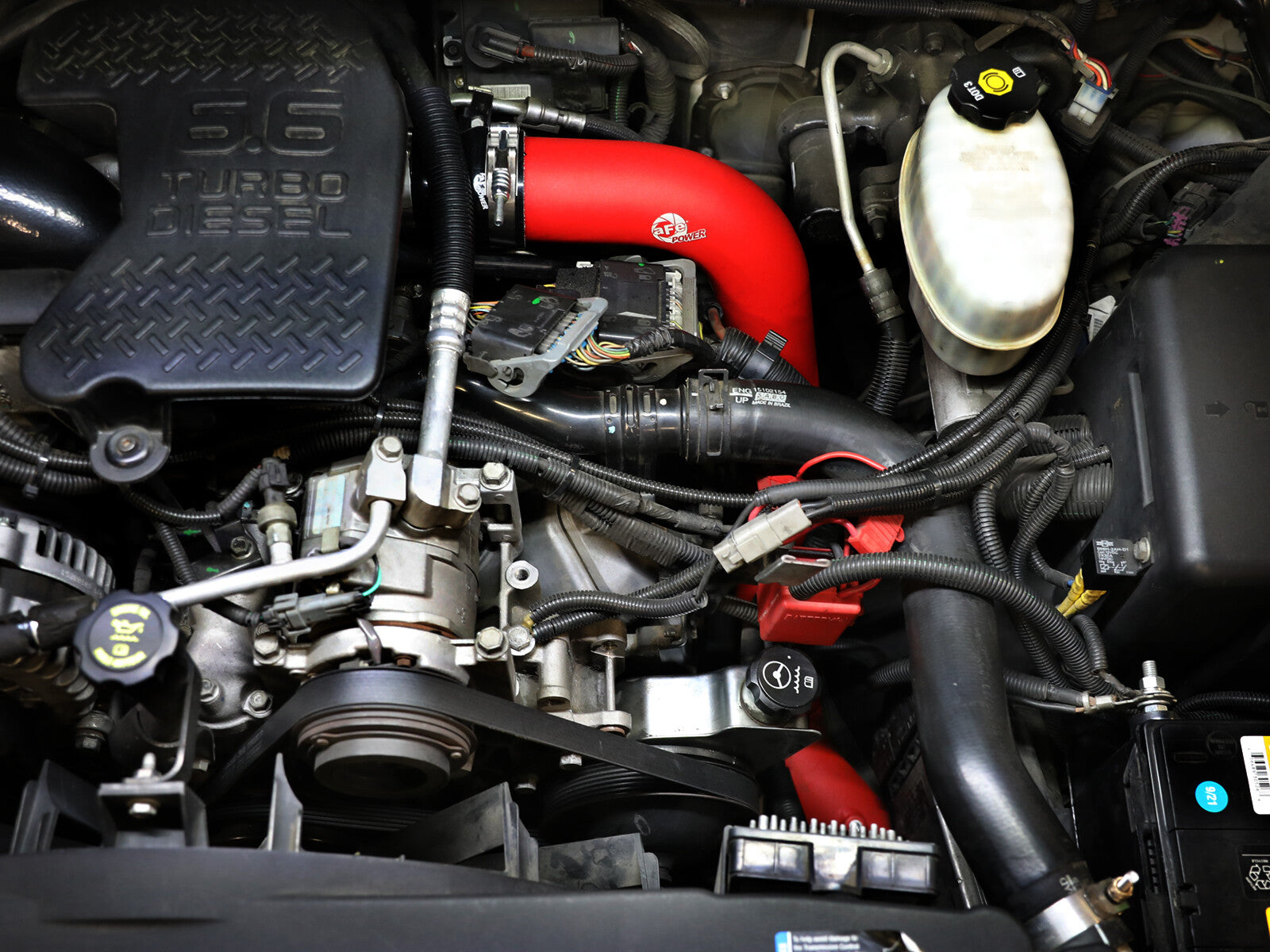 BladeRunner 3 Inch & 3-1/2 Inch Aluminum Hot and Cold Charge Pipe Kit GM Diesel Trucks 06-10 V8-6.6L (td) Lbz/Lmm aFe Power