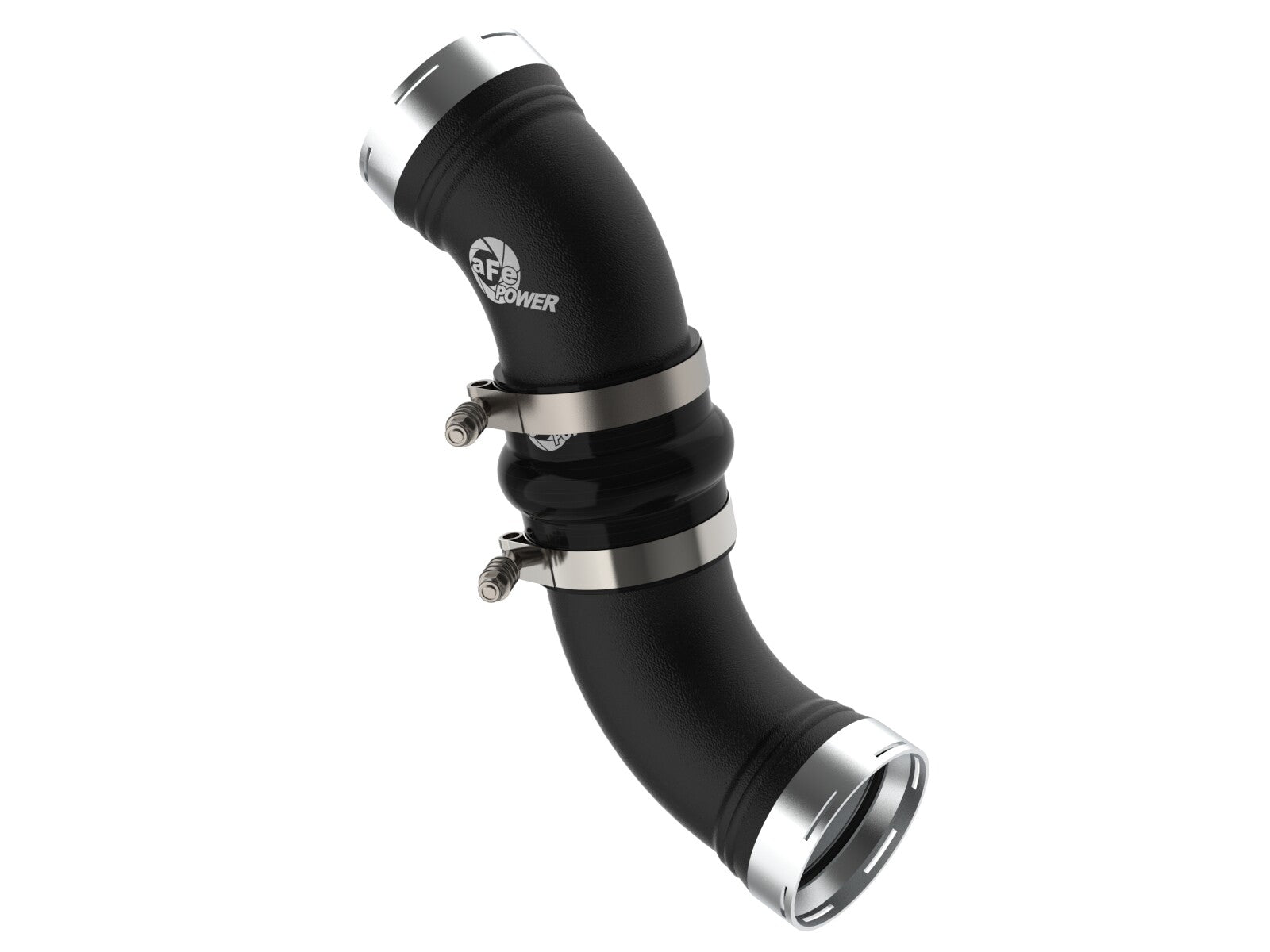 BladeRunner 3-1/2 Inch Aluminum Cold Charge Pipe Black GM Diesel Trucks 06-10 V8-6.6L (td) Lbz/Lmm aFe Power