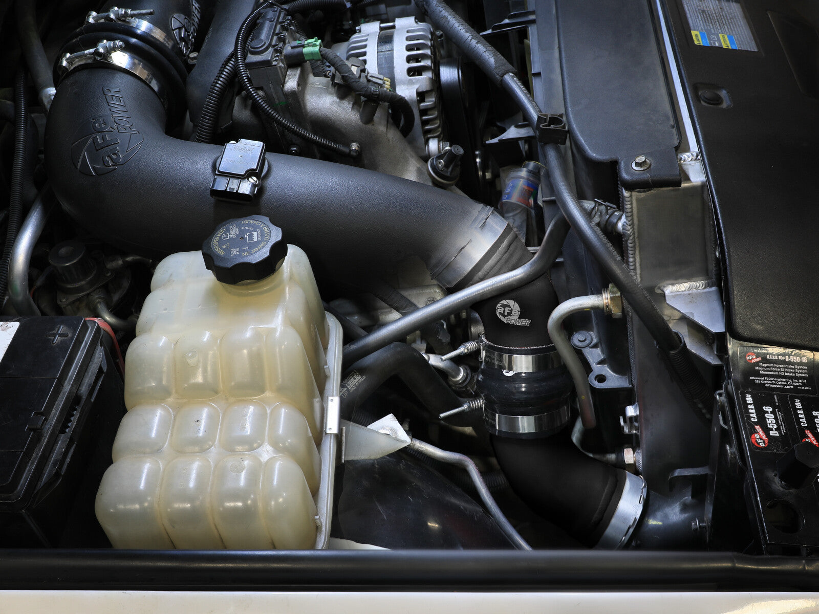 BladeRunner 3-1/2 Inch Aluminum Cold Charge Pipe Black GM Diesel Trucks 06-10 V8-6.6L (td) Lbz/Lmm aFe Power