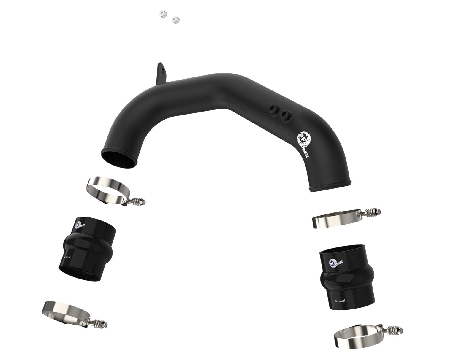 BladeRunner 3 Inch Aluminum Cold Charge Pipe Black Ford Diesel Trucks 08-10 V8-6.4L (td) aFe Power