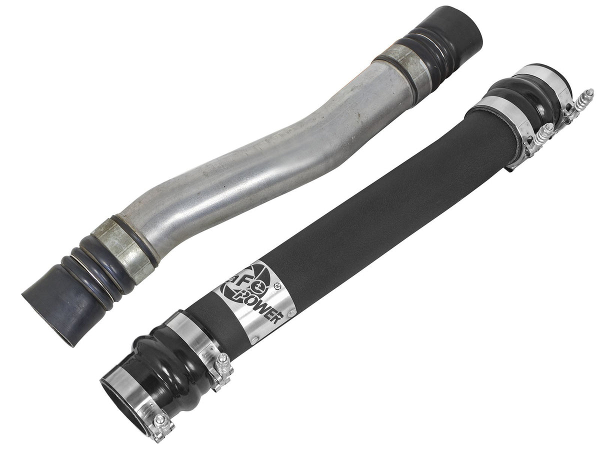 BladeRunner 3 Inch & 2-3/4 Inch Aluminum Hot and Cold Charge Pipe Kit Black Dodge Diesel Trucks 10-12 L6-6.7L (td) aFe Power