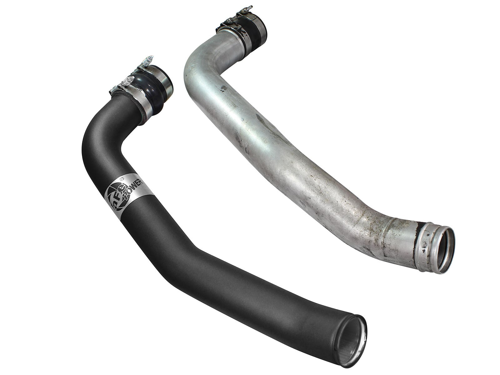 BladeRunner 3 Inch Aluminum Cold Charge Pipe Black Ford Diesel Trucks 99-03 V8-7.3L (td) aFe Power