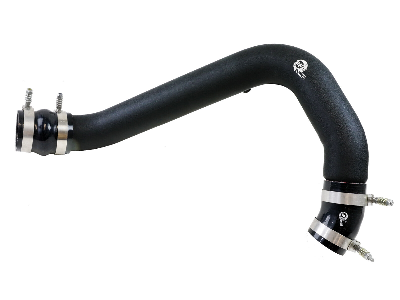 BladeRunner 3 Inch Aluminum Hot and Cold Charge Pipe Kit Black Ford Diesel Trucks 03-07 V8-6.0L (td) aFe Power