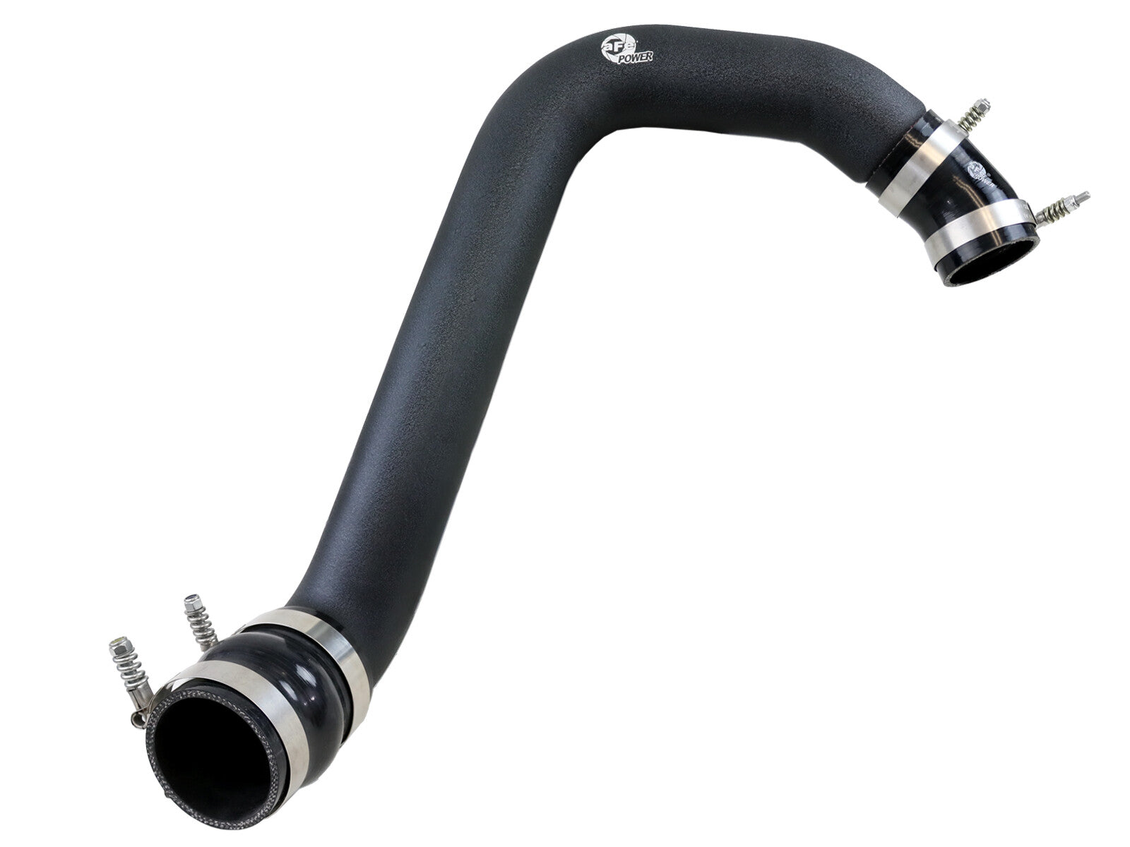 BladeRunner 3 Inch Aluminum Hot Charge Pipe Black Ford Diesel Trucks 03-07 V8-6.0L (td) aFe Power