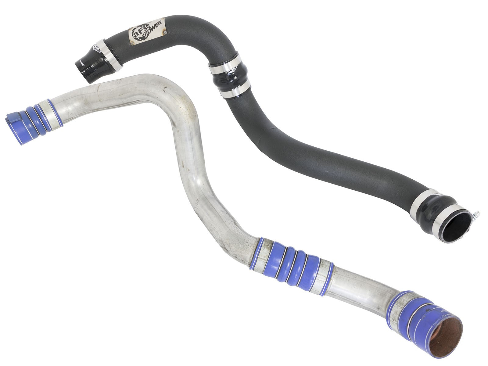 BladeRunner 3 Inch Aluminum Hot and Cold Charge Pipe Kit Black GM Diesel Trucks 11-16 V8-6.6L (td) Lml aFe Power