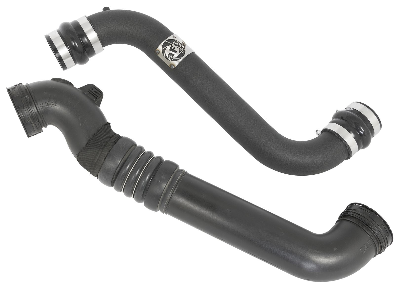 BladeRunner 3 Inch Aluminum Hot and Cold Charge Pipe Kit Black GM Diesel Trucks 11-16 V8-6.6L (td) Lml aFe Power