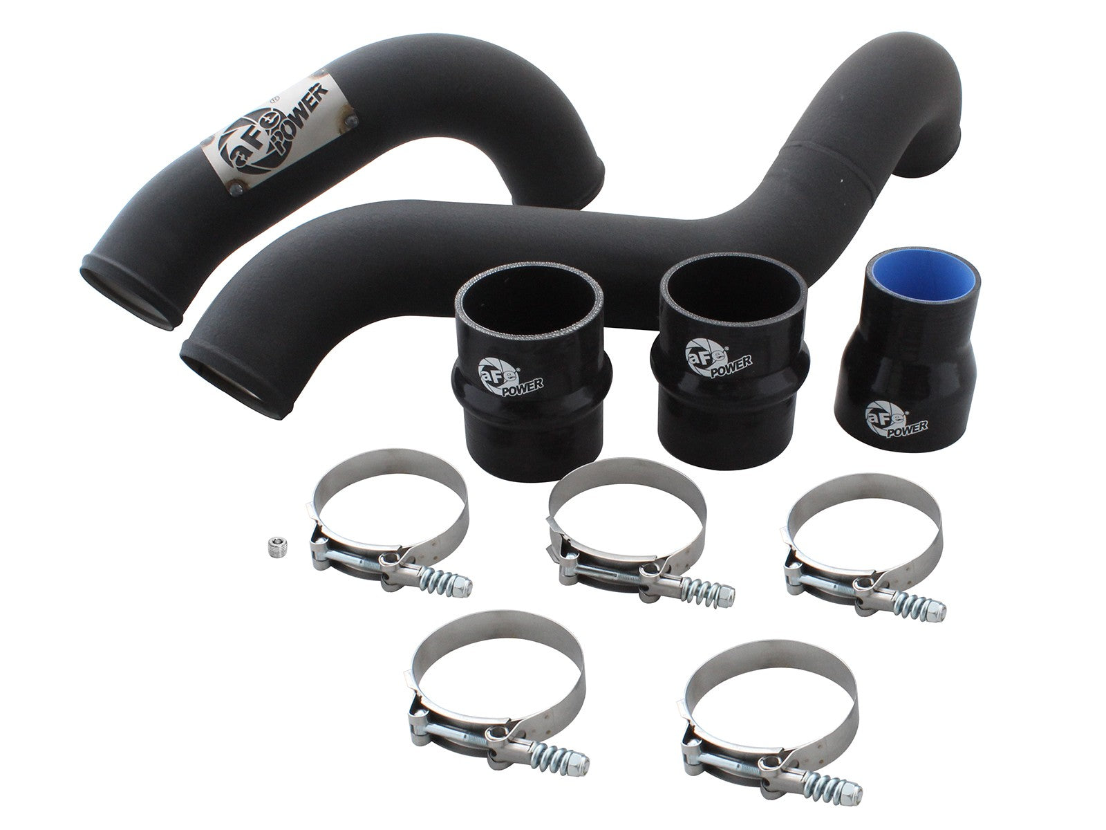 BladeRunner 3 Inch Aluminum Hot Charge Pipe Black GM Diesel Trucks 11-16 V8-6.6L (td) Lml aFe Power