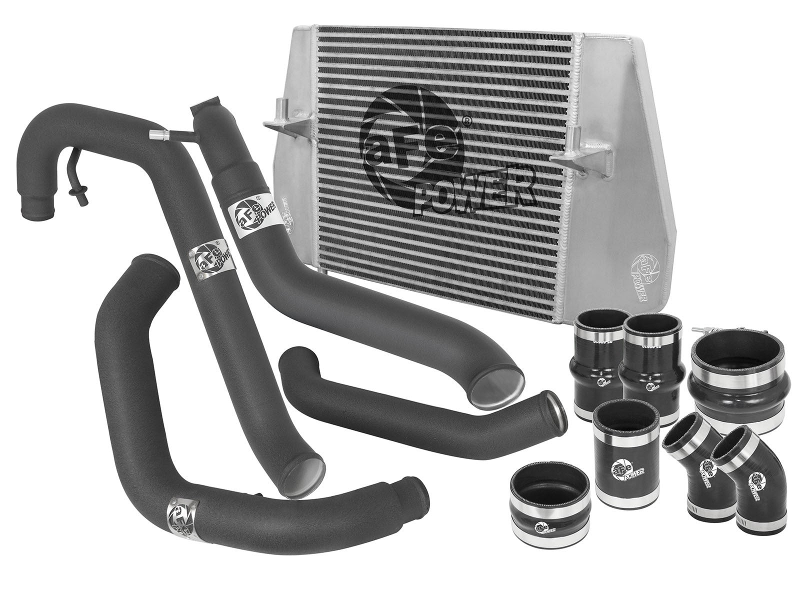 BladeRunner GT Series Intercooler Kit w/ Tubes Black Ford F-150 11-12 V6-3.5L (tt) aFe Power