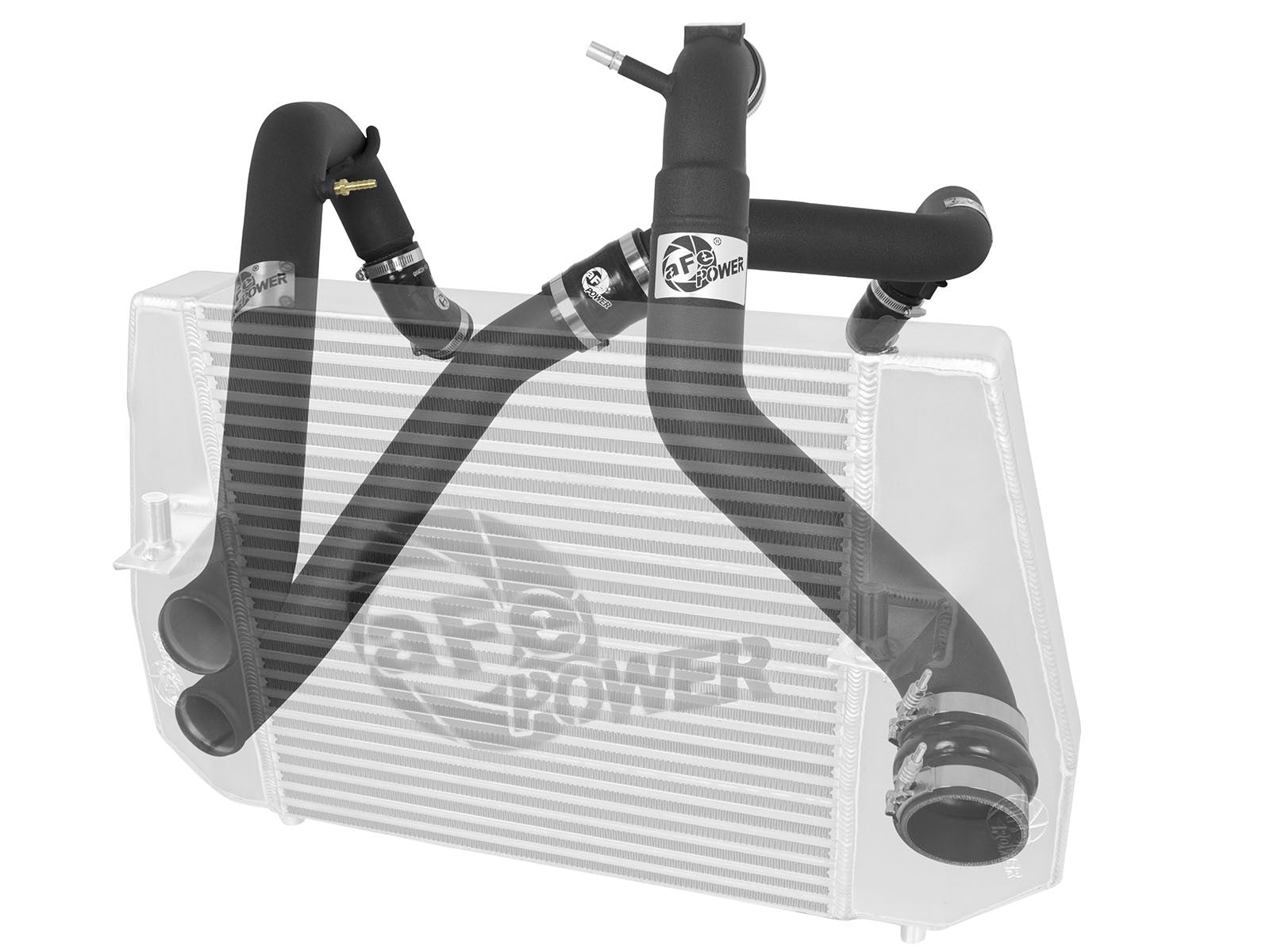 BladeRunner 3 Inch Aluminum Hot and Cold Charge Pipe Kit Black Ford F-150 11-14 V6-3.5L (tt) aFe Power