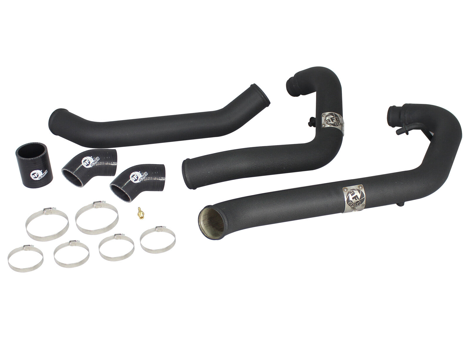 BladeRunner 2-1/2 Inch Aluminum Hot Charge Pipe Black Ford F-150 11-14 V6-3.5L (tt) aFe Power