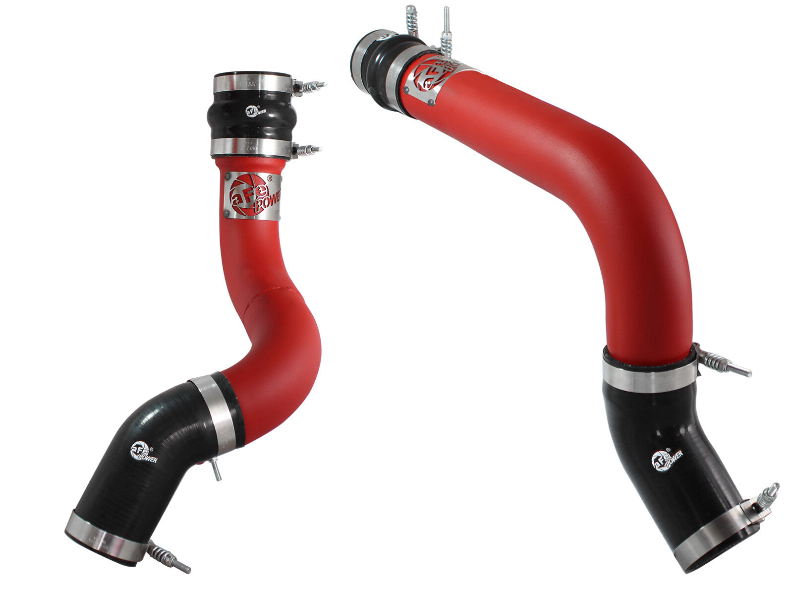BladeRunner 3 Inch Aluminum Hot and Cold Charge Pipe Kit Red Dodge Ram Diesel Trucks 13-18 L6-6.7L (td) aFe Power