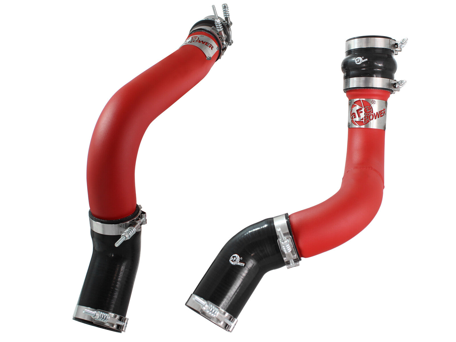 BladeRunner 3 Inch Aluminum Hot and Cold Charge Pipe Kit Red Dodge Ram Diesel Trucks 13-18 L6-6.7L (td) aFe Power