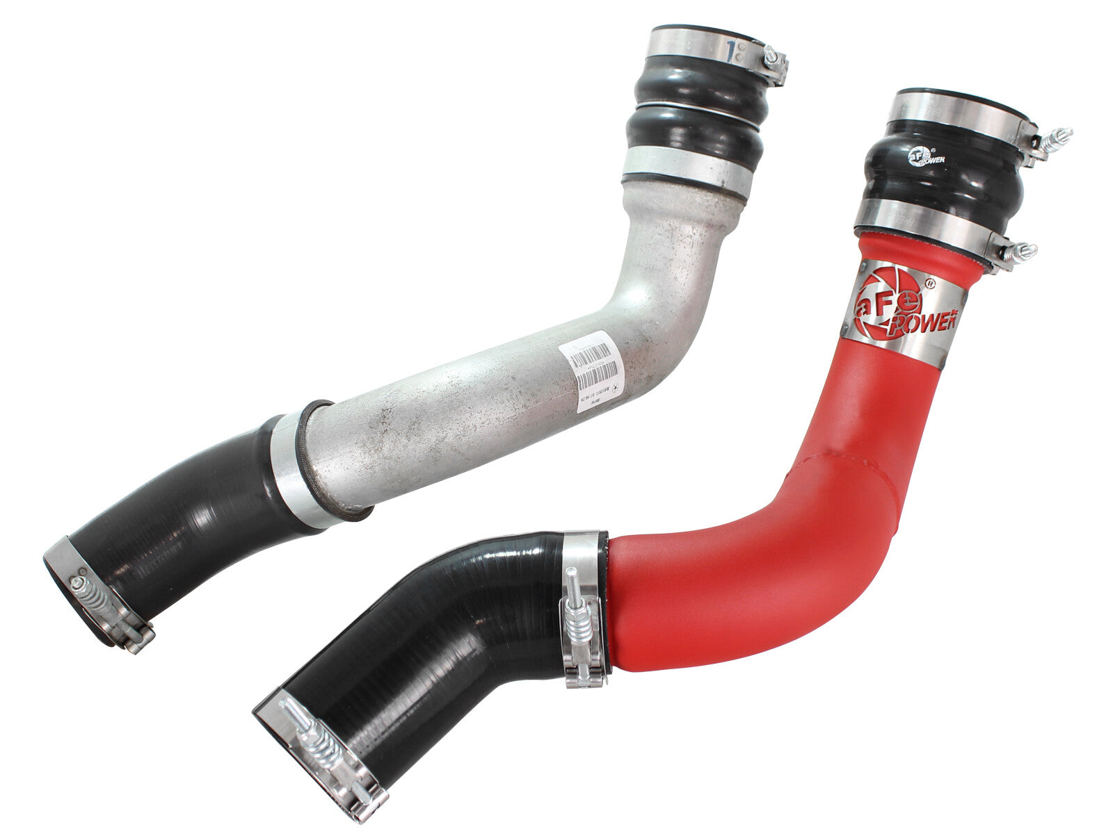 BladeRunner 3 Inch Aluminum Hot and Cold Charge Pipe Kit Red Dodge Ram Diesel Trucks 13-18 L6-6.7L (td) aFe Power