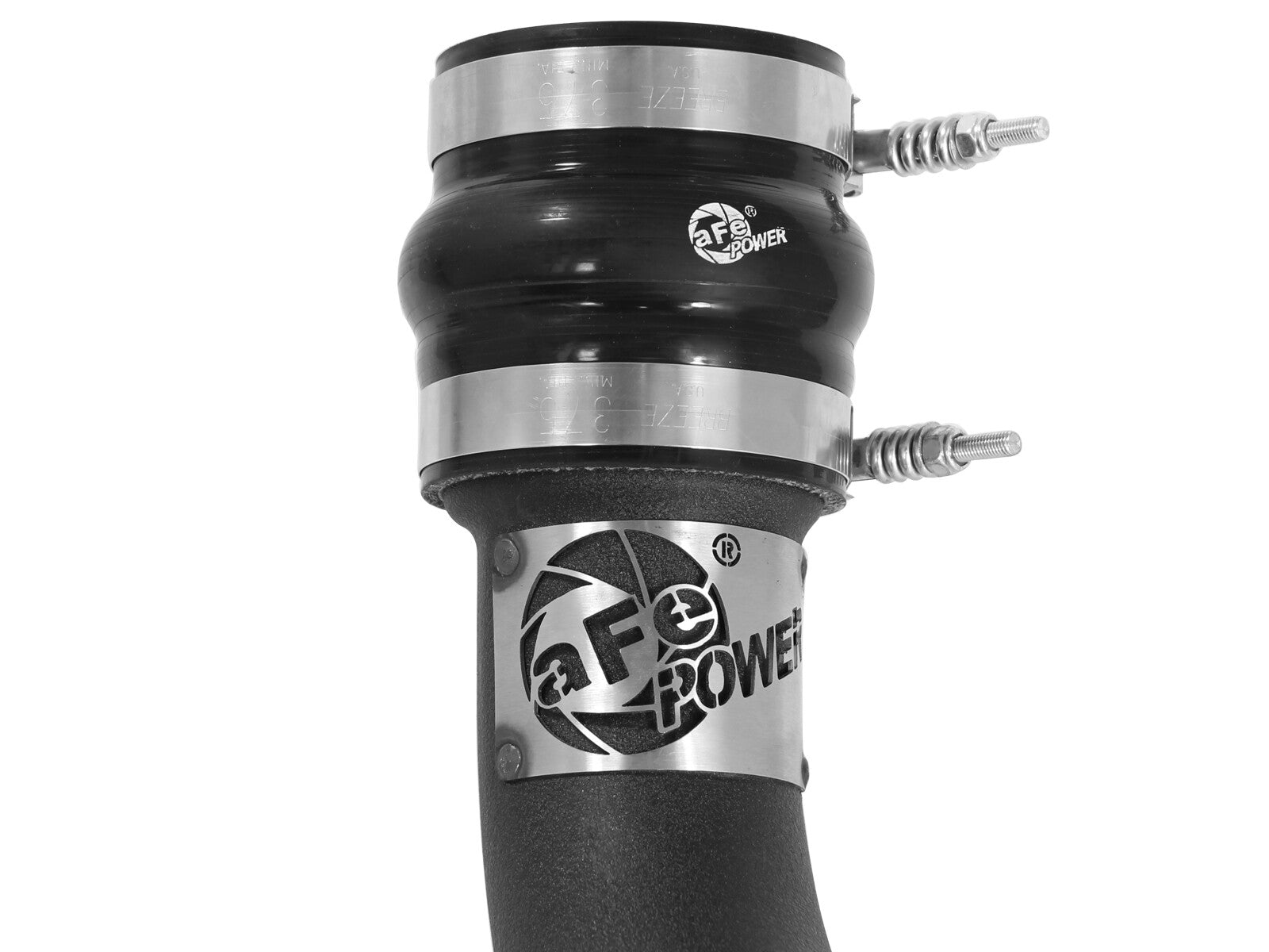 BladeRunner 3 Inch Aluminum Cold Charge Pipe Black Dodge Ram Diesel Trucks 13-18 L6-6.7L (td) aFe Power