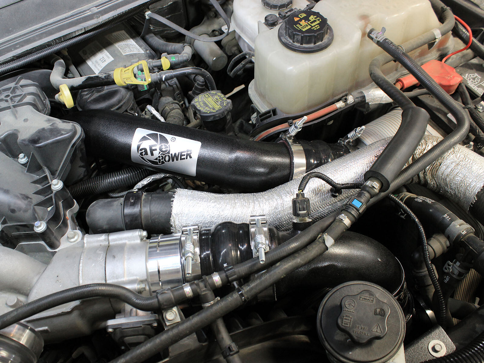 BladeRunner 3 Inch Aluminum Hot and Cold Charge Pipe Kit Black Ford Diesel Trucks 11-16 V8-6.7L (td) aFe Power