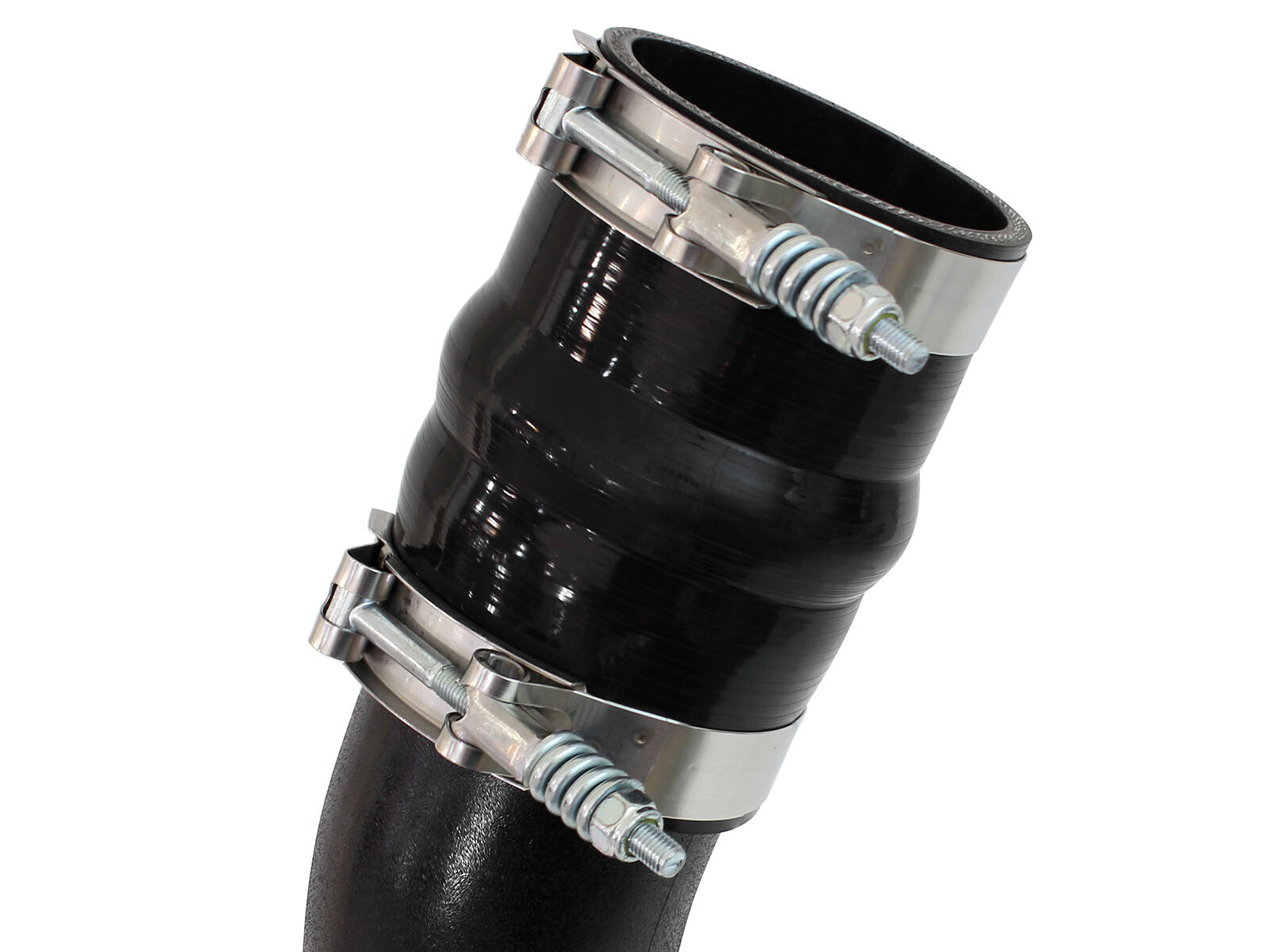BladeRunner 3 Inch Aluminum Hot Charge Pipe Black Ford Diesel Trucks 11-16 V8-6.7L (td) aFe Power