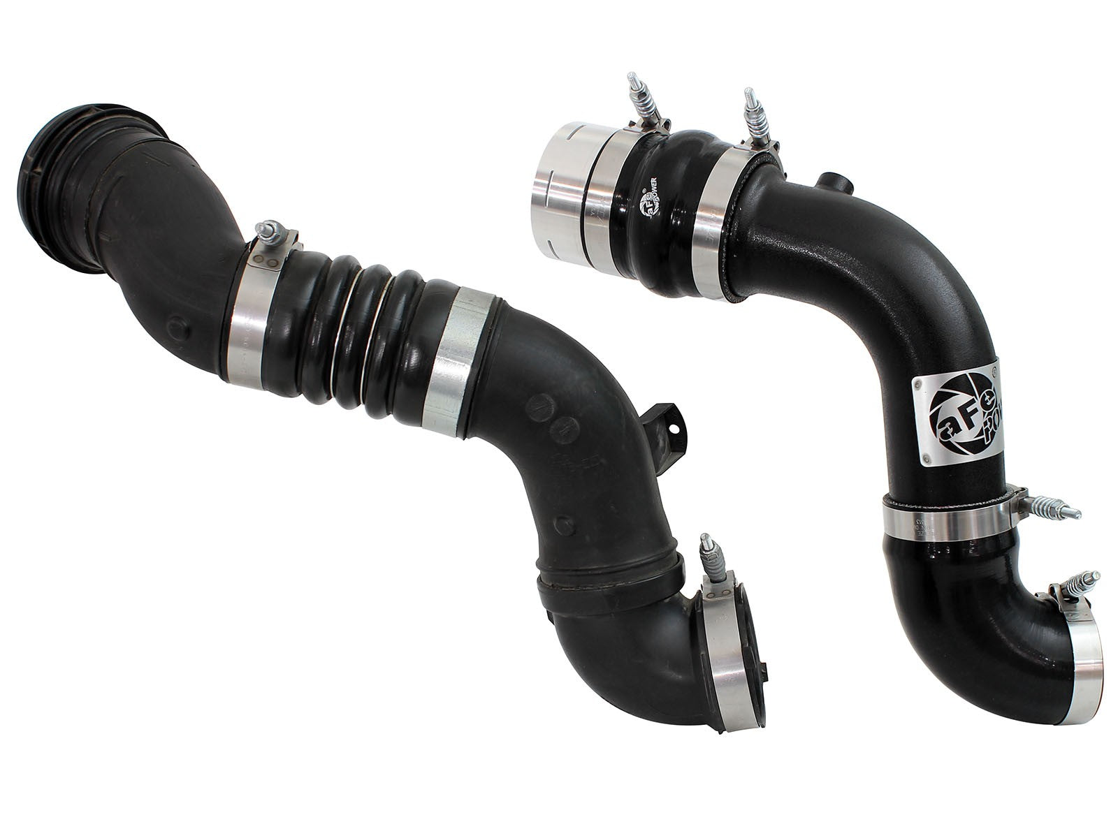 BladeRunner 3 Inch Aluminum Cold Charge Pipe Black Ford Diesel Trucks 11-16 V8-6.7L (td) aFe Power