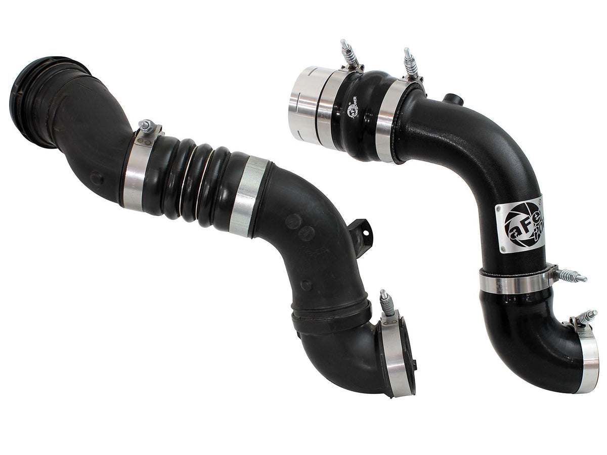 BladeRunner 3 Inch Aluminum Cold Charge Pipe Black Ford Diesel Trucks 11-16 V8-6.7L (td) aFe Power