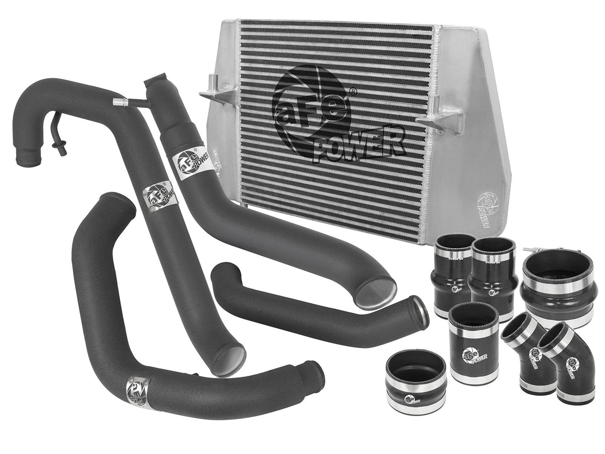 BladeRunner GT Series Intercooler Kit w/ Tubes Black Ford F-150 13-14 V6-3.5L (tt) aFe Power