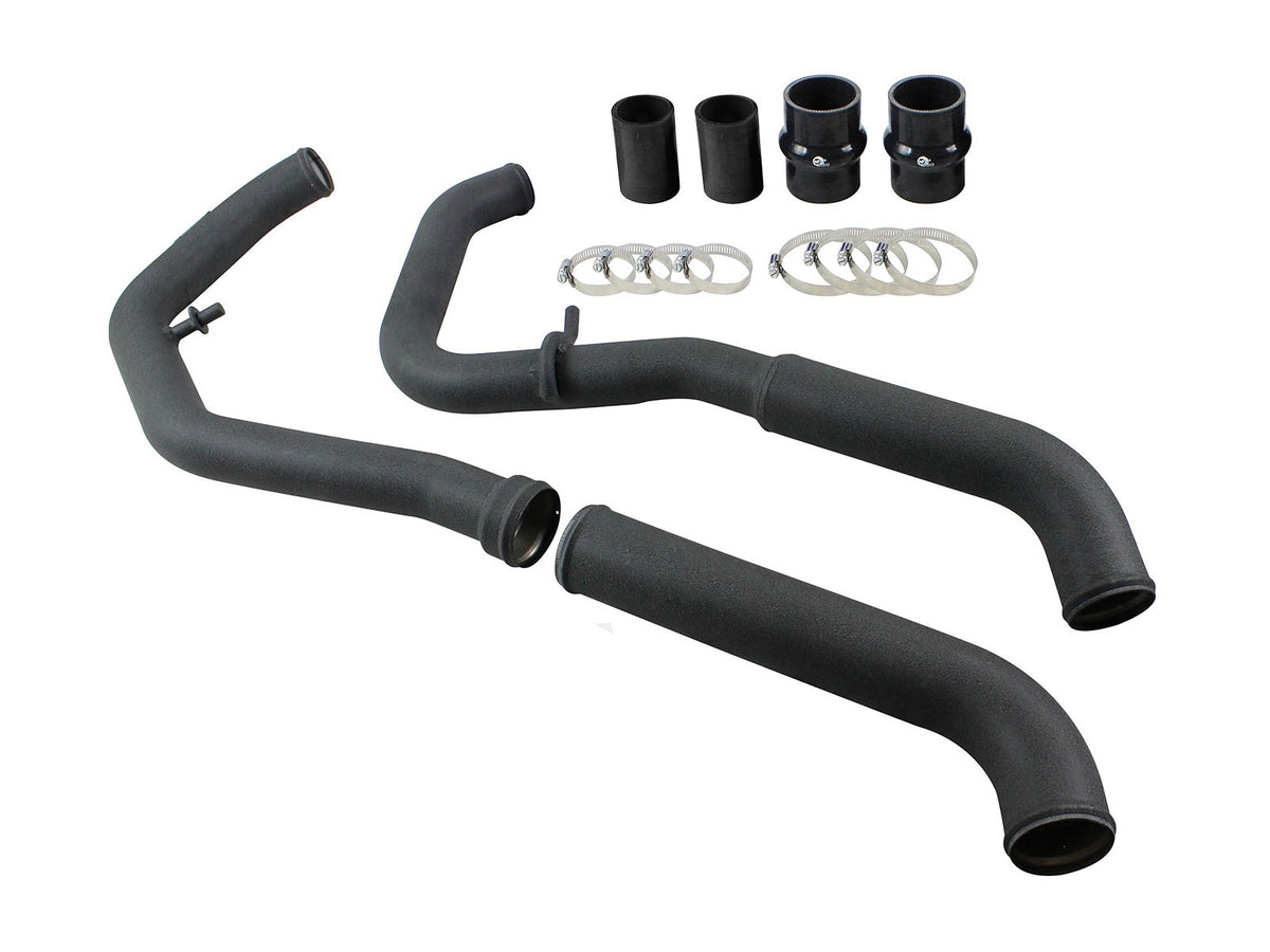 BladeRunner 3 Inch Aluminum Hot Charge Pipe Black Ford F-150 15-19 V6-2.7L (tt) aFe Power