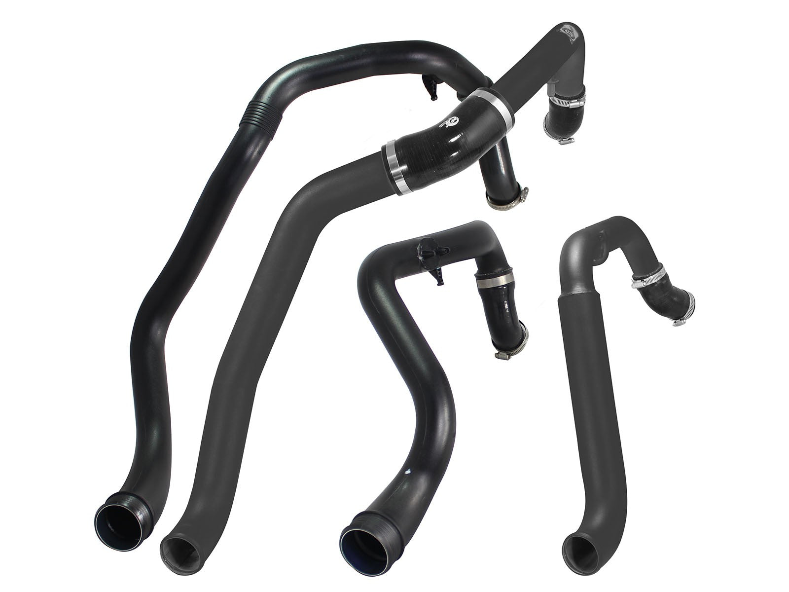 BladeRunner Aluminum Hot and Cold Charge Pipe Kit Black Ford F-150 15-19 V6-3.5L (tt) aFe Power