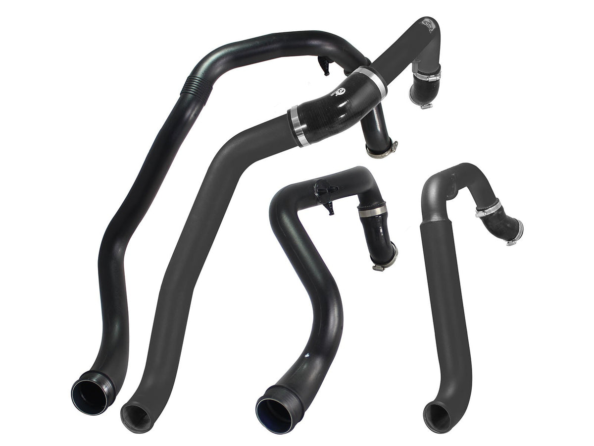 BladeRunner 2 Inch to 2-1/2 Inch Aluminum Hot Charge Pipe Black Ford F-150 15-19 V6-3.5L (tt) aFe Power