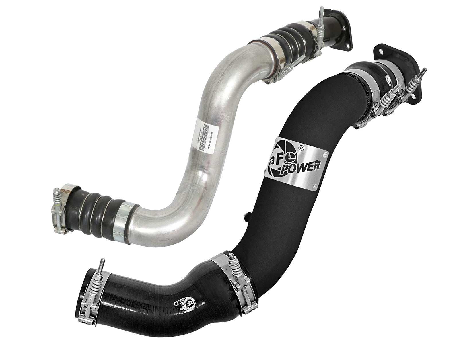 BladeRunner 3 Inch Aluminum Hot and Cold Charge Pipe Kit Black Nissan Titan Xd 16-19 V8-5.0L (td) aFe Power
