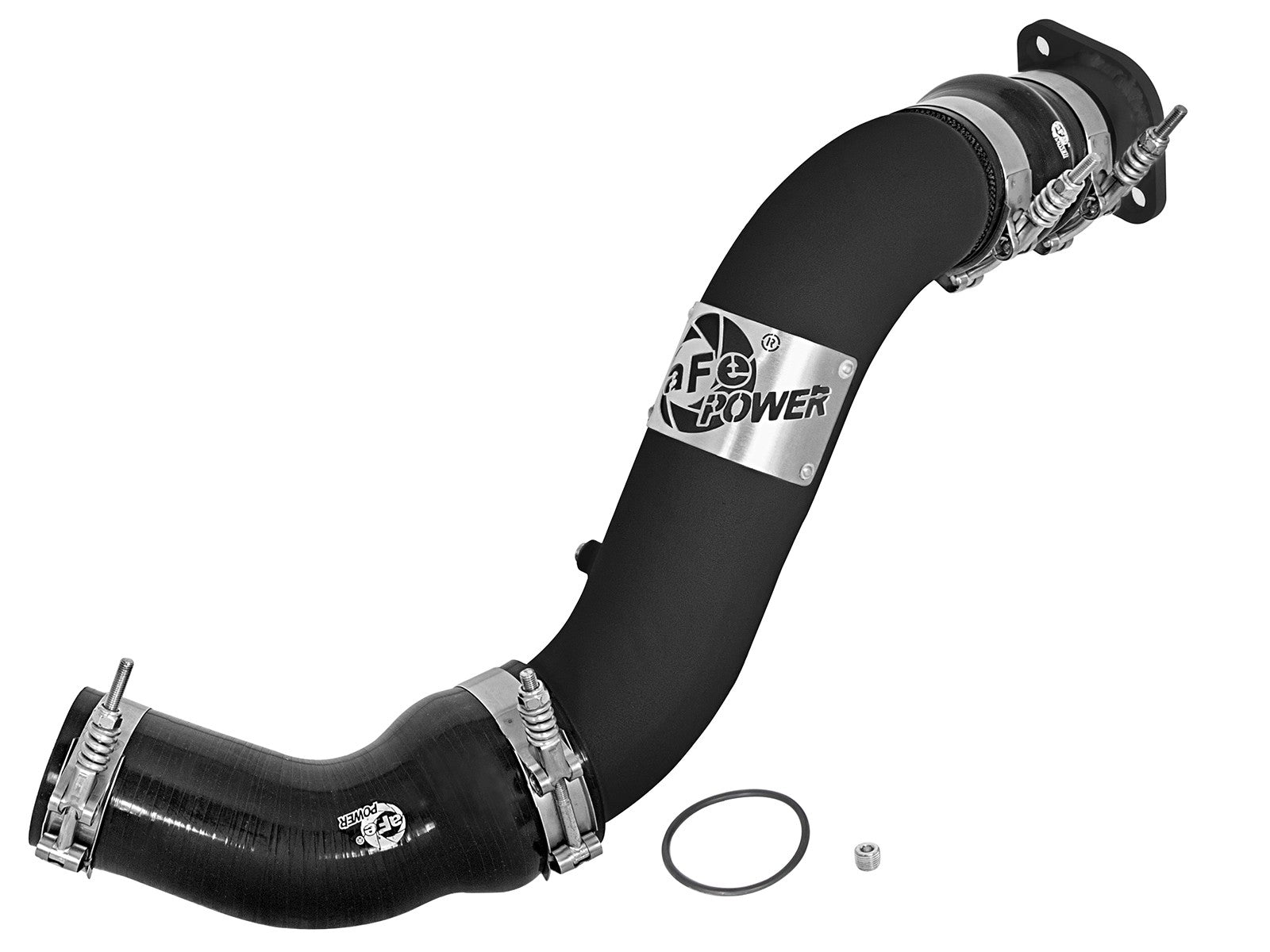 BladeRunner 3 Inch Aluminum Hot Charge Pipe Black Nissan Titan Xd 16-19 V8-5.0L (td) aFe Power