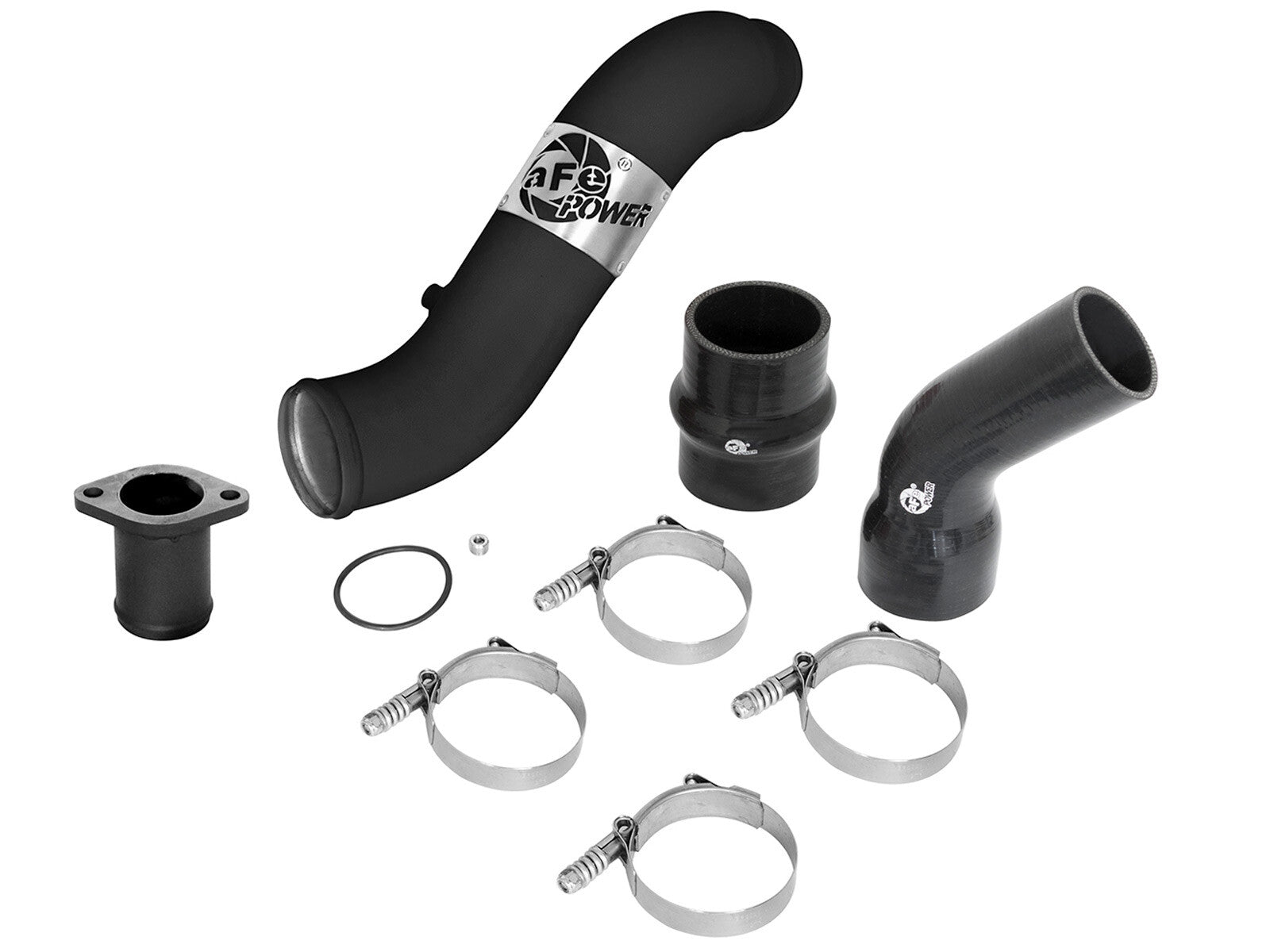 BladeRunner 3 Inch Aluminum Hot Charge Pipe Black Nissan Titan Xd 16-19 V8-5.0L (td) aFe Power