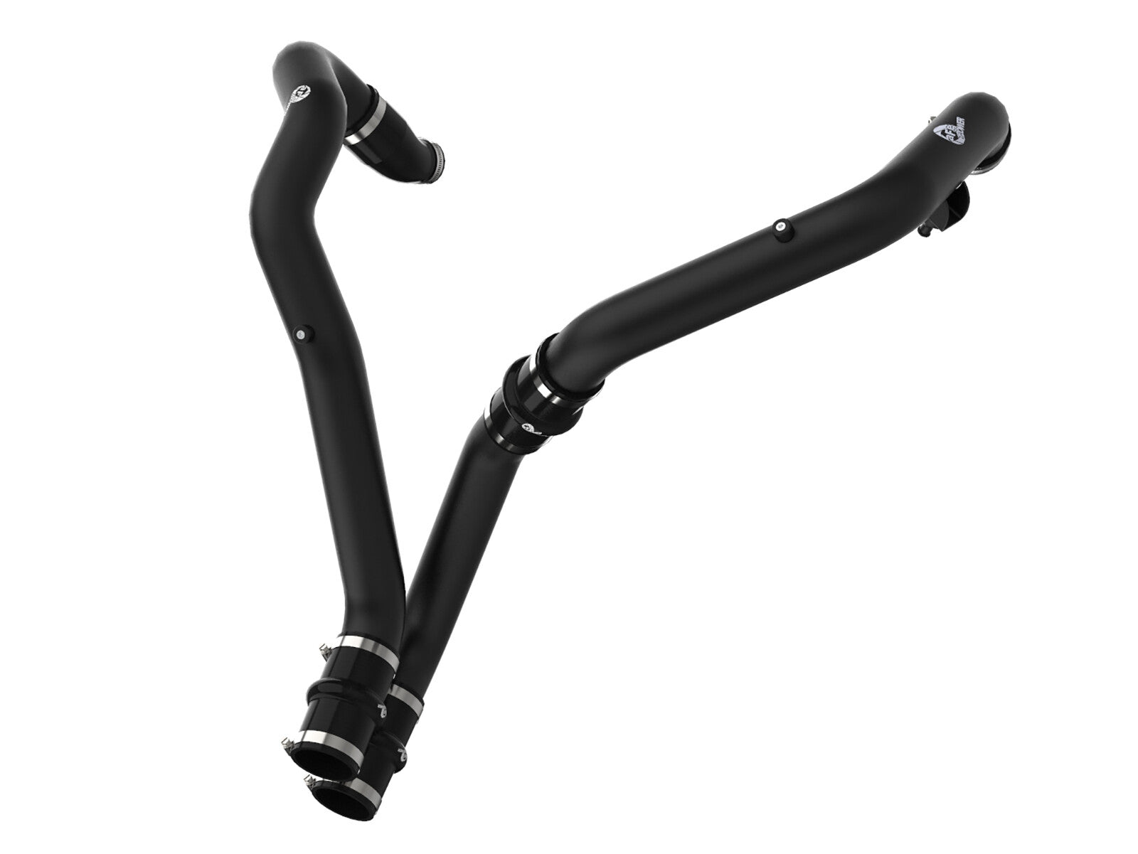 BladeRunner 2-1/2 Inch Aluminum Hot Charge Pipe Black Ford F-150 Raptor 17-20 V6-3.5L (tt) aFe Power